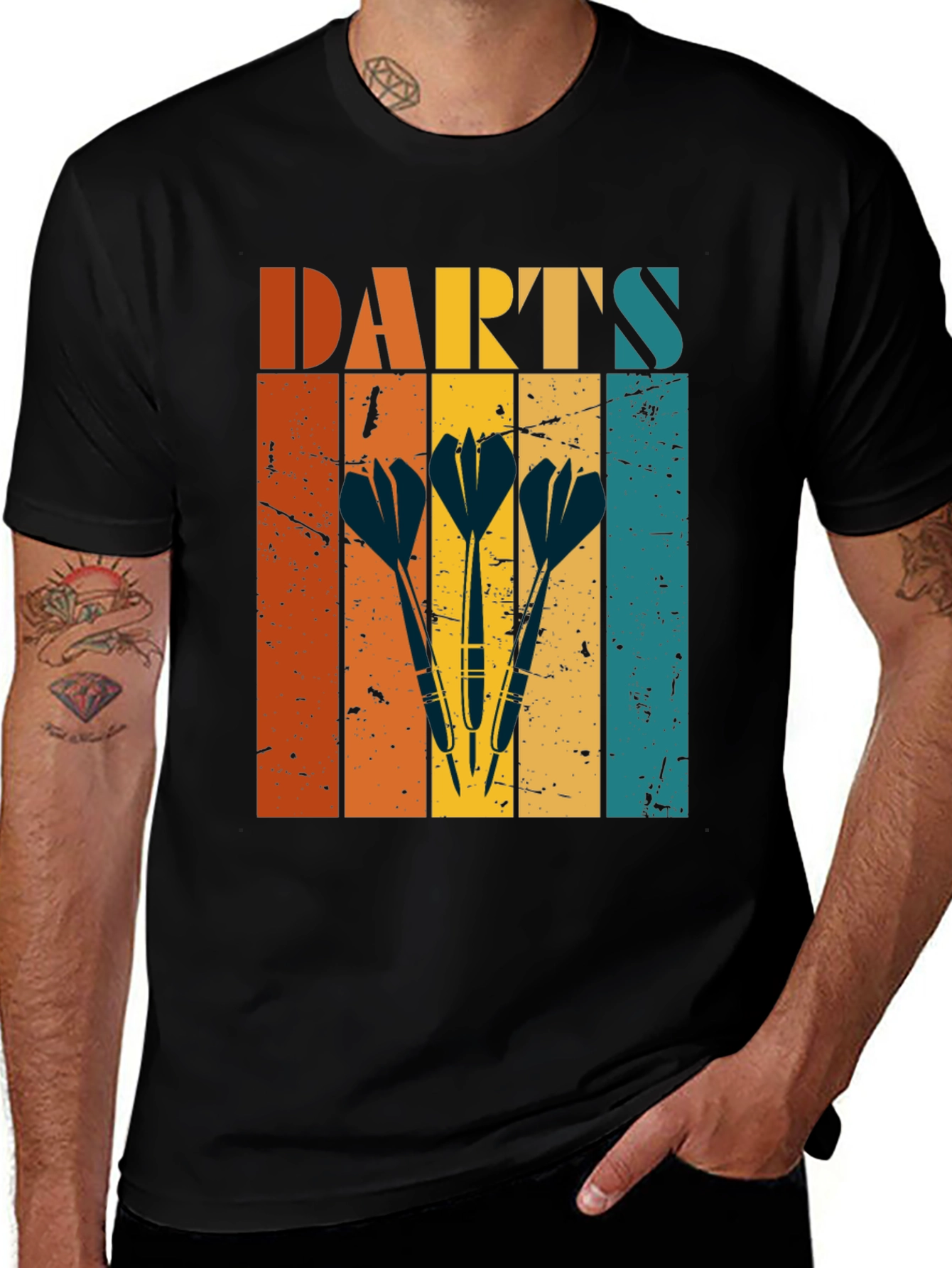 Variant 22 of Retro Darts T-Shirt, Vintage Style Tee