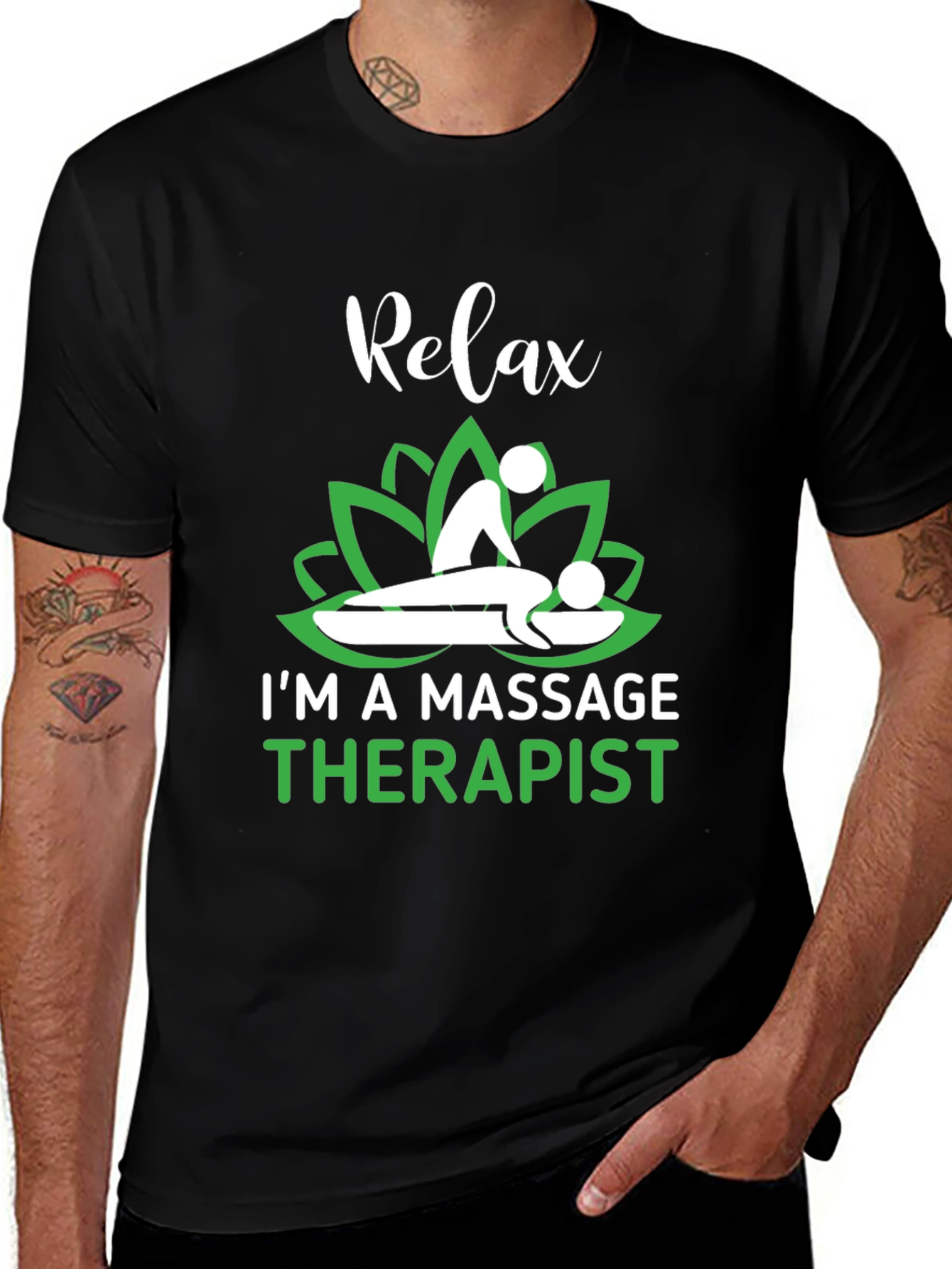 Variant 13 of Relax I'm a Massage Therapist T-Shirt