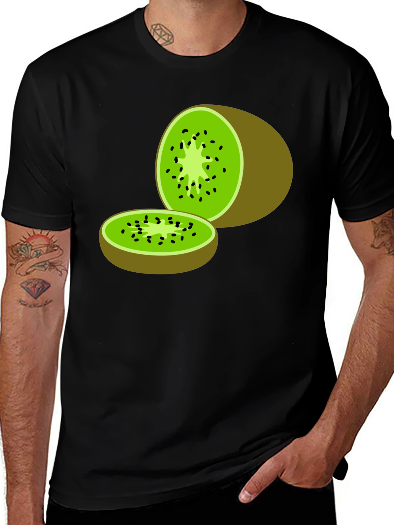 Variant 30 of Kiwi Fruit Graphic T-Shirt - Casual Wear
