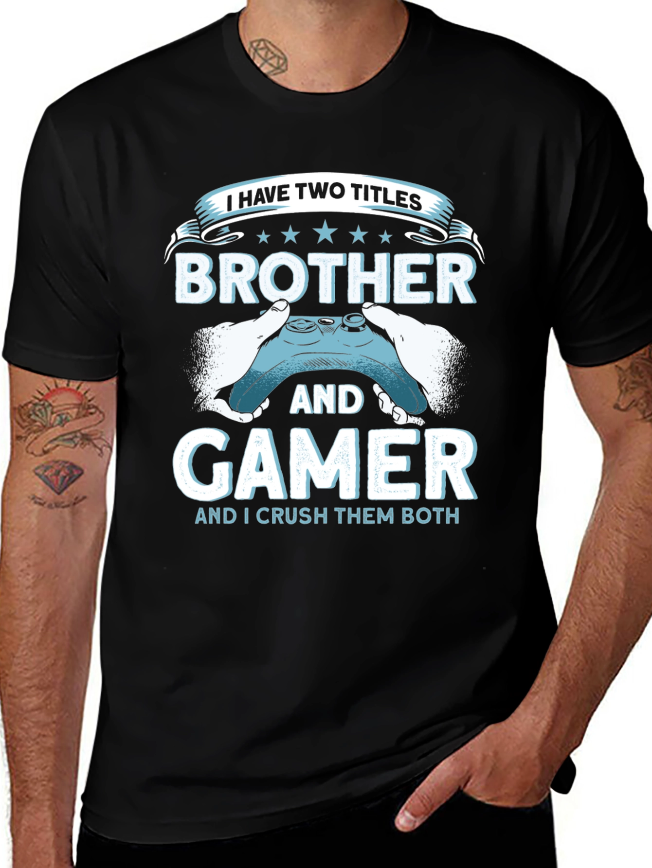 Variant 20 of Brother and Gamer T-Shirt