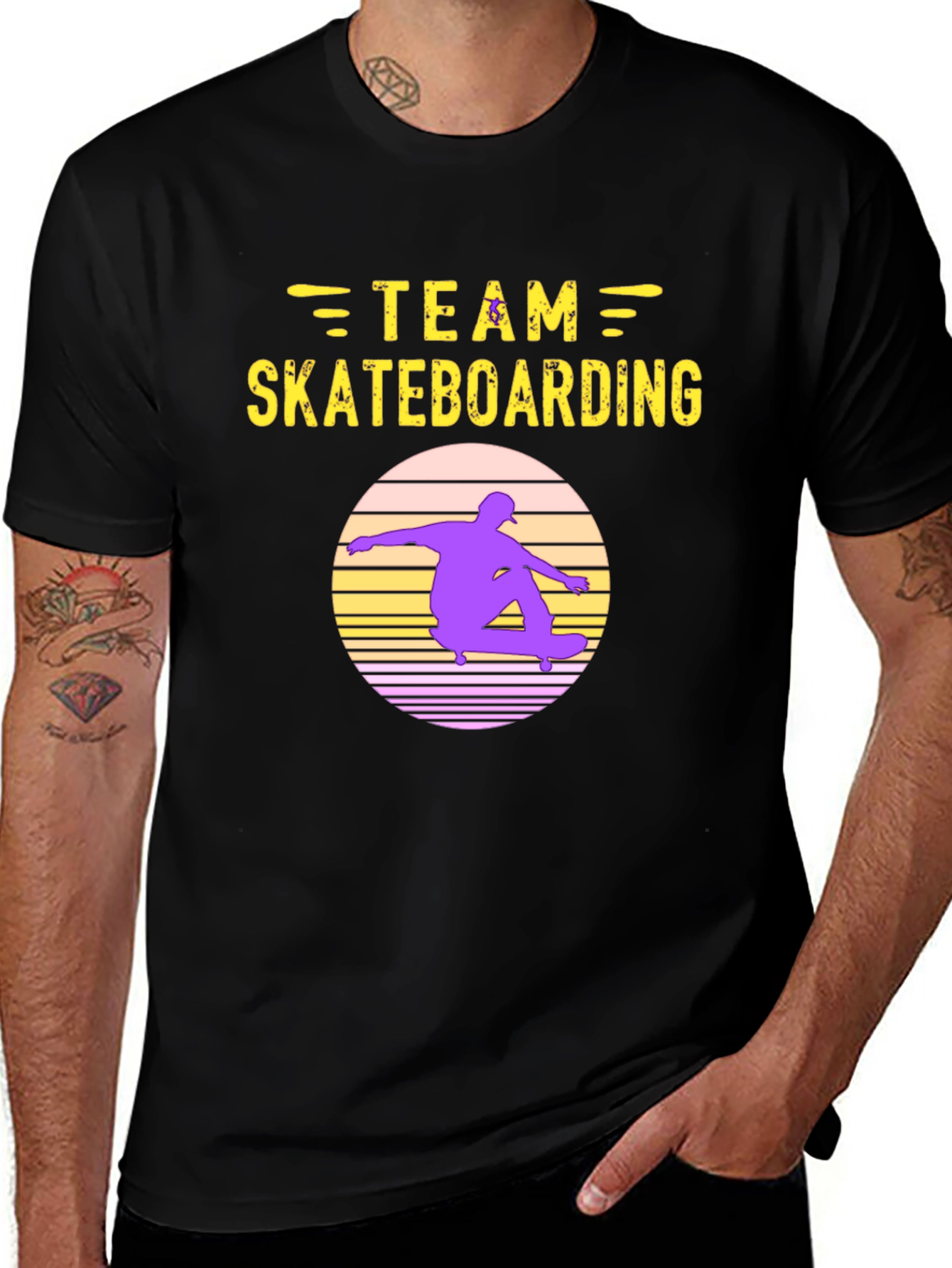 Variant 6 of Team Skateboarding Retro Graphic T-Shirt