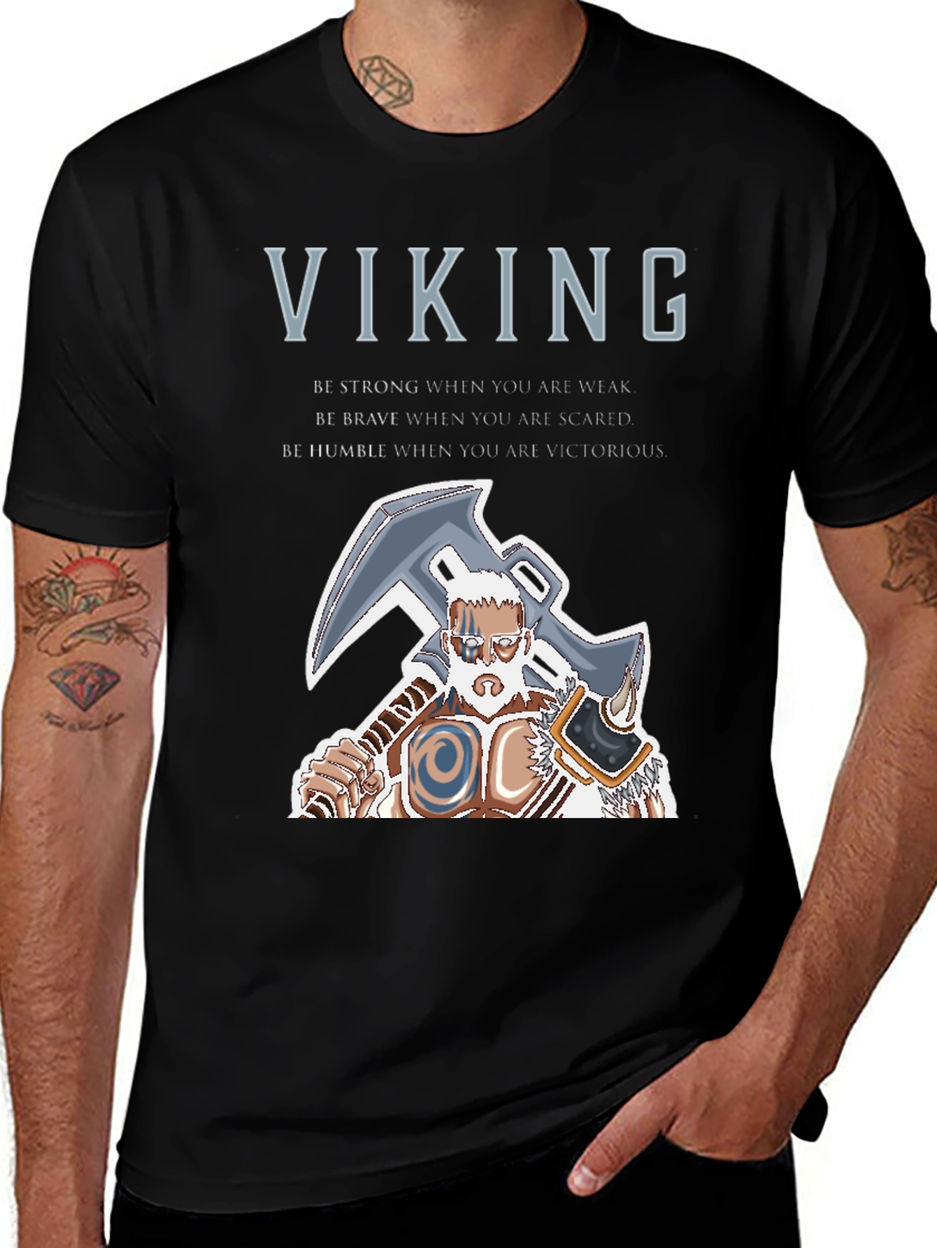 Viking Warrior Graphic T-Shirt