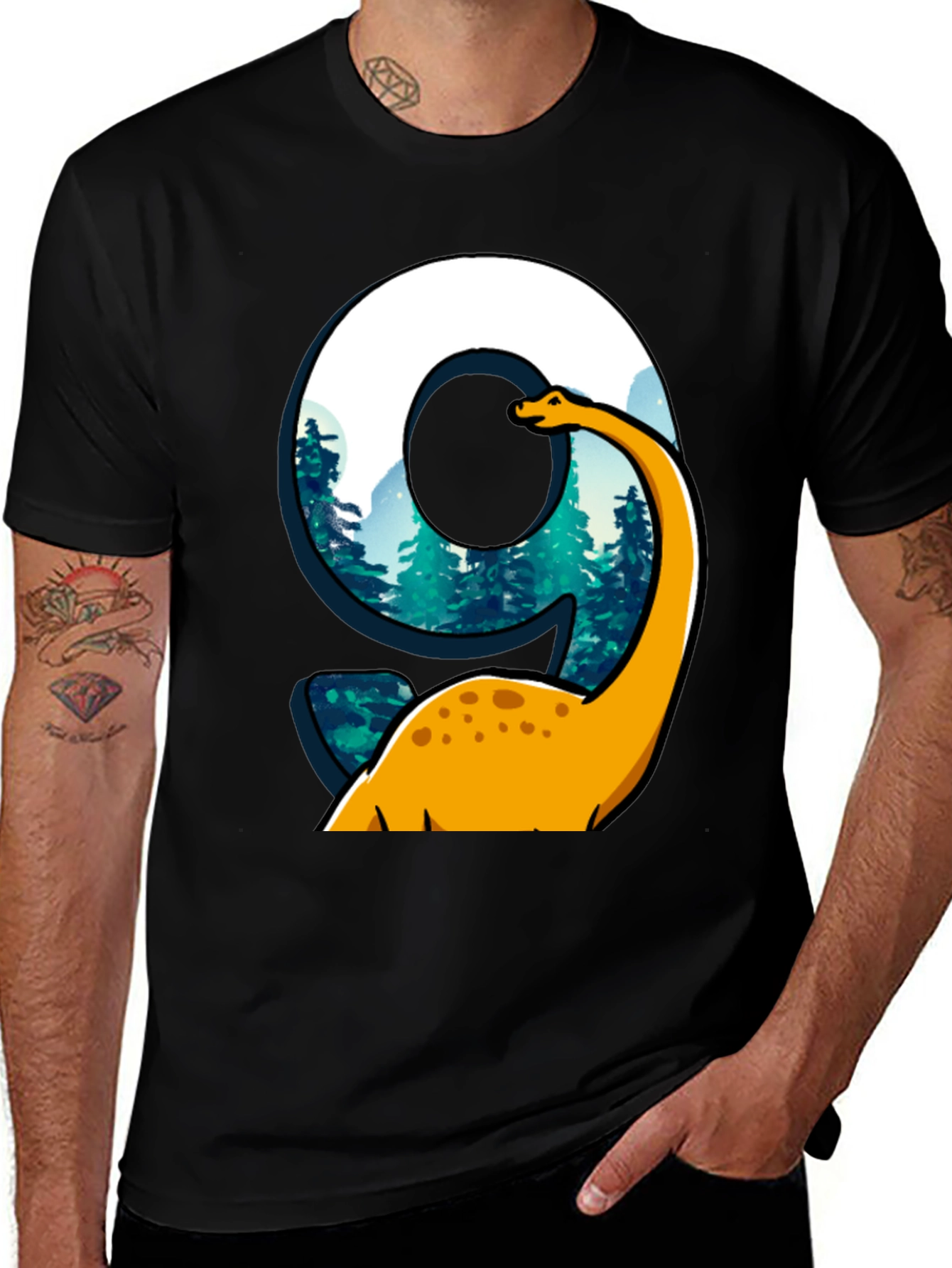 Variant 22 of Dinosaur Number 9 Birthday T-Shirt