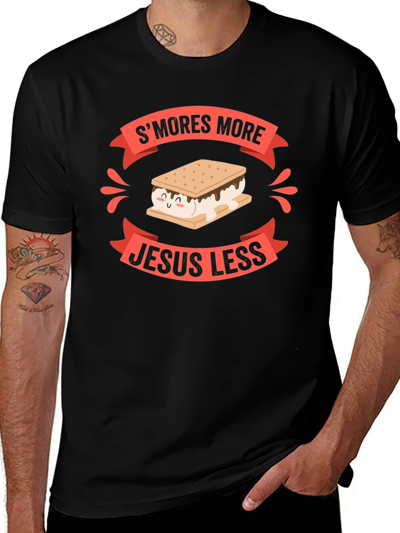 Variant 15 of S'mores More Jesus Less Graphic T-Shirt