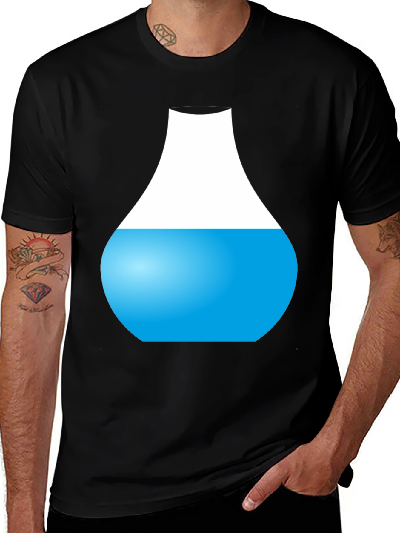 Variant 13 of Abstract Water Vessel Graphic Tee