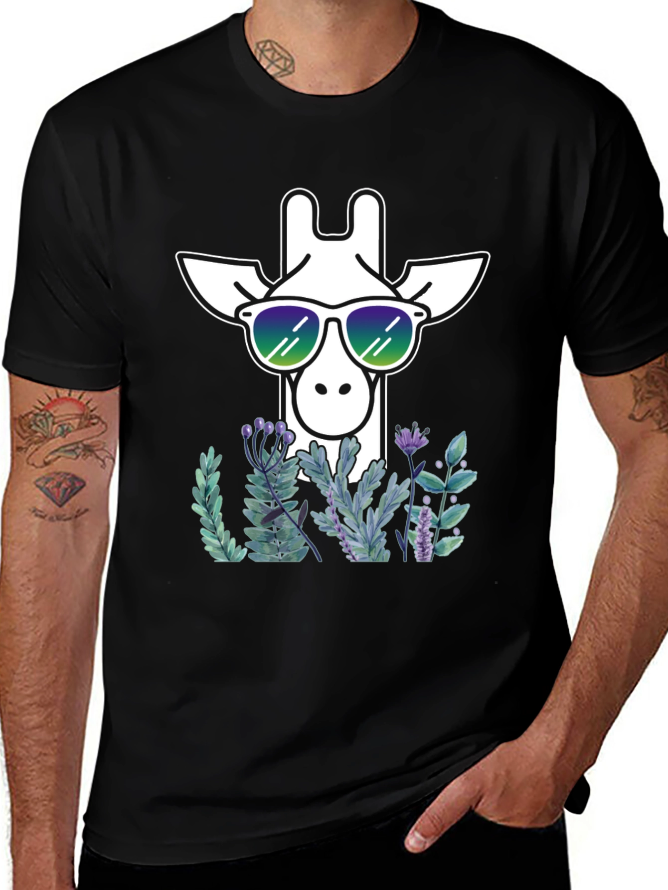 Variant 24 of Cool Giraffe Graphic Tee