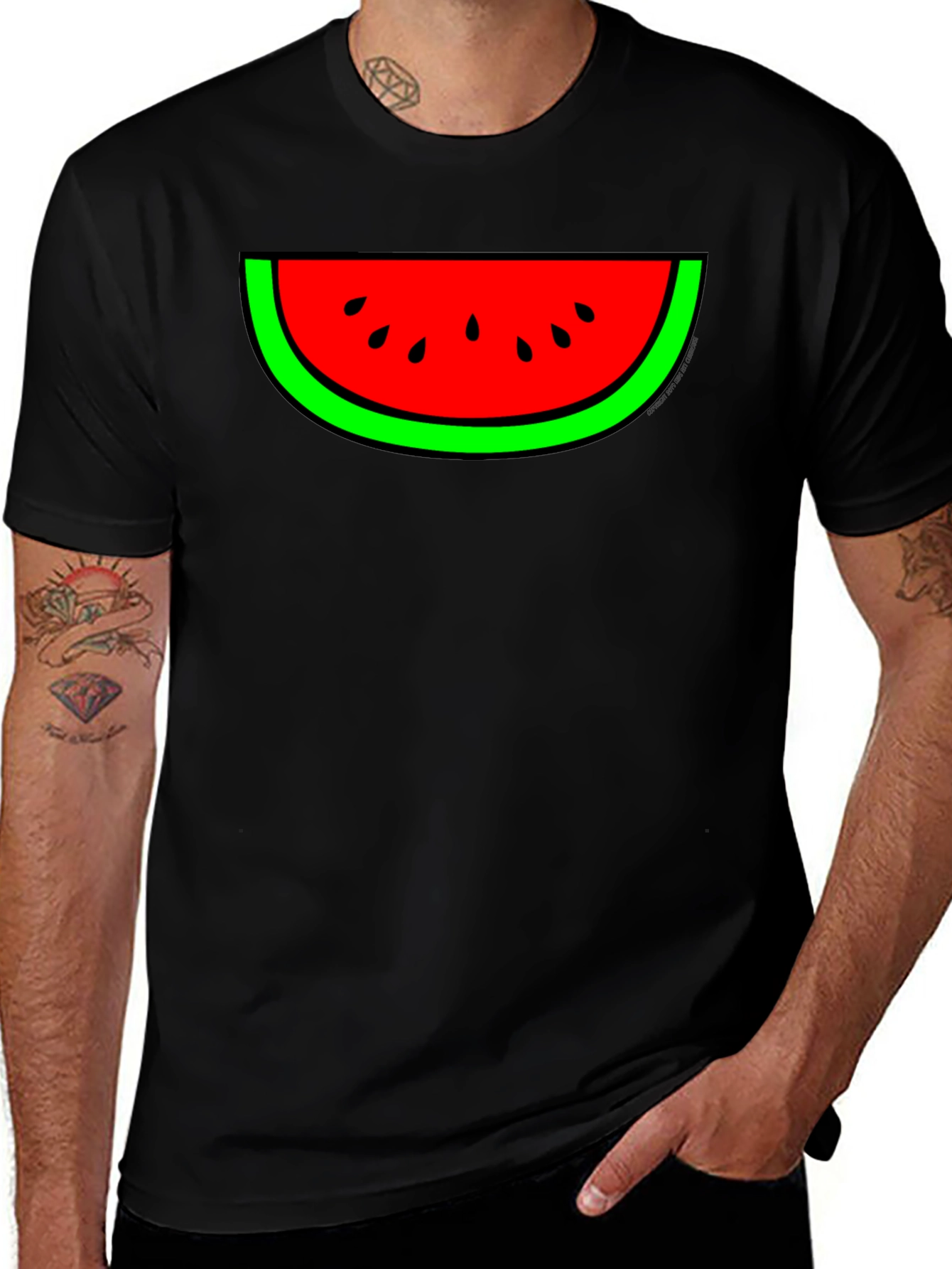 Variant 9 of Watermelon Graphic Tee - Cool Summer Style!