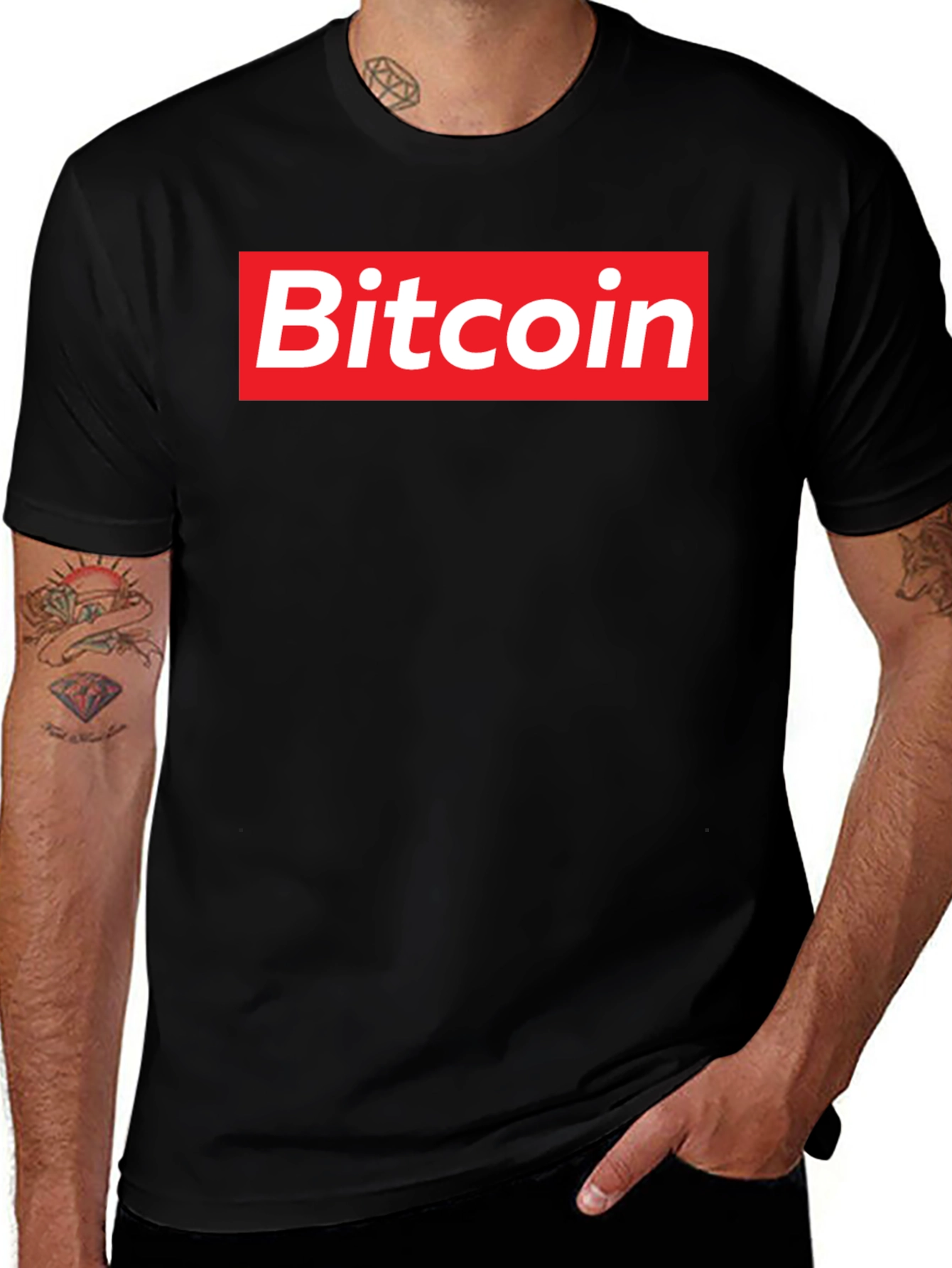 Bitcoin Box Logo T-Shirt - Trendy Crypto Tee