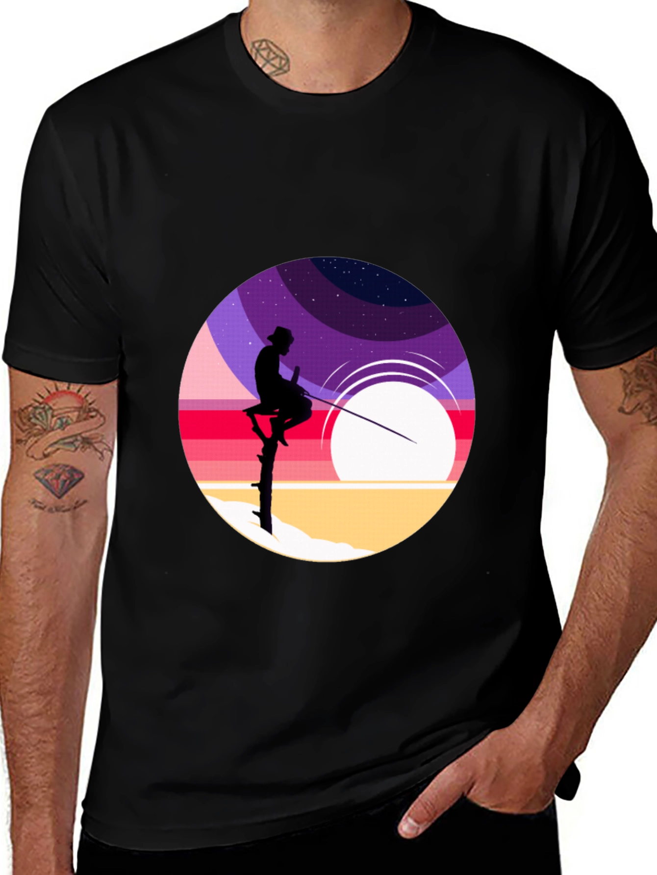 Stilt Fisherman Graphic Tee - Retro Design