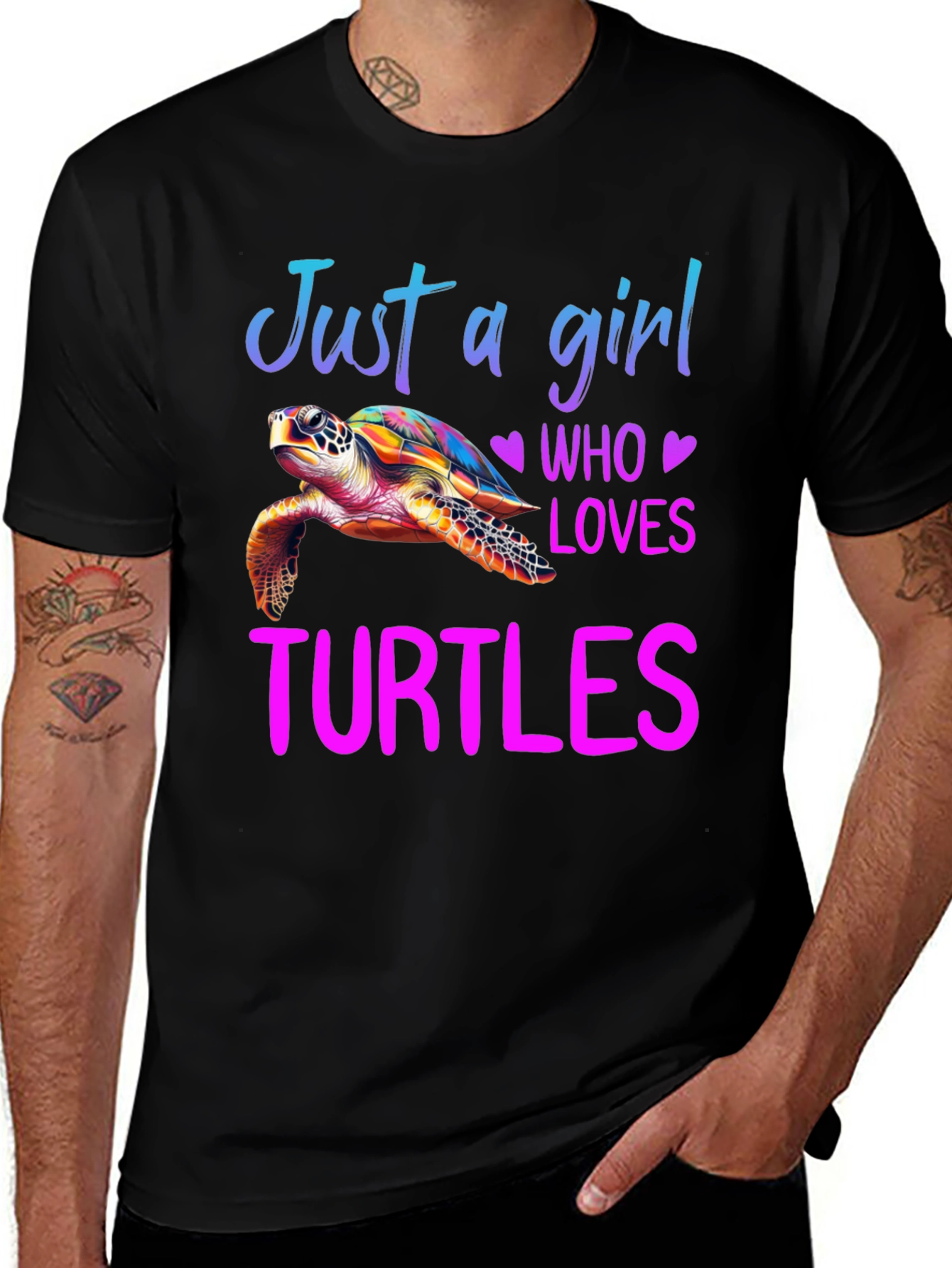 Variant 17 of Just a Girl Who Loves Turtles T-Shirt