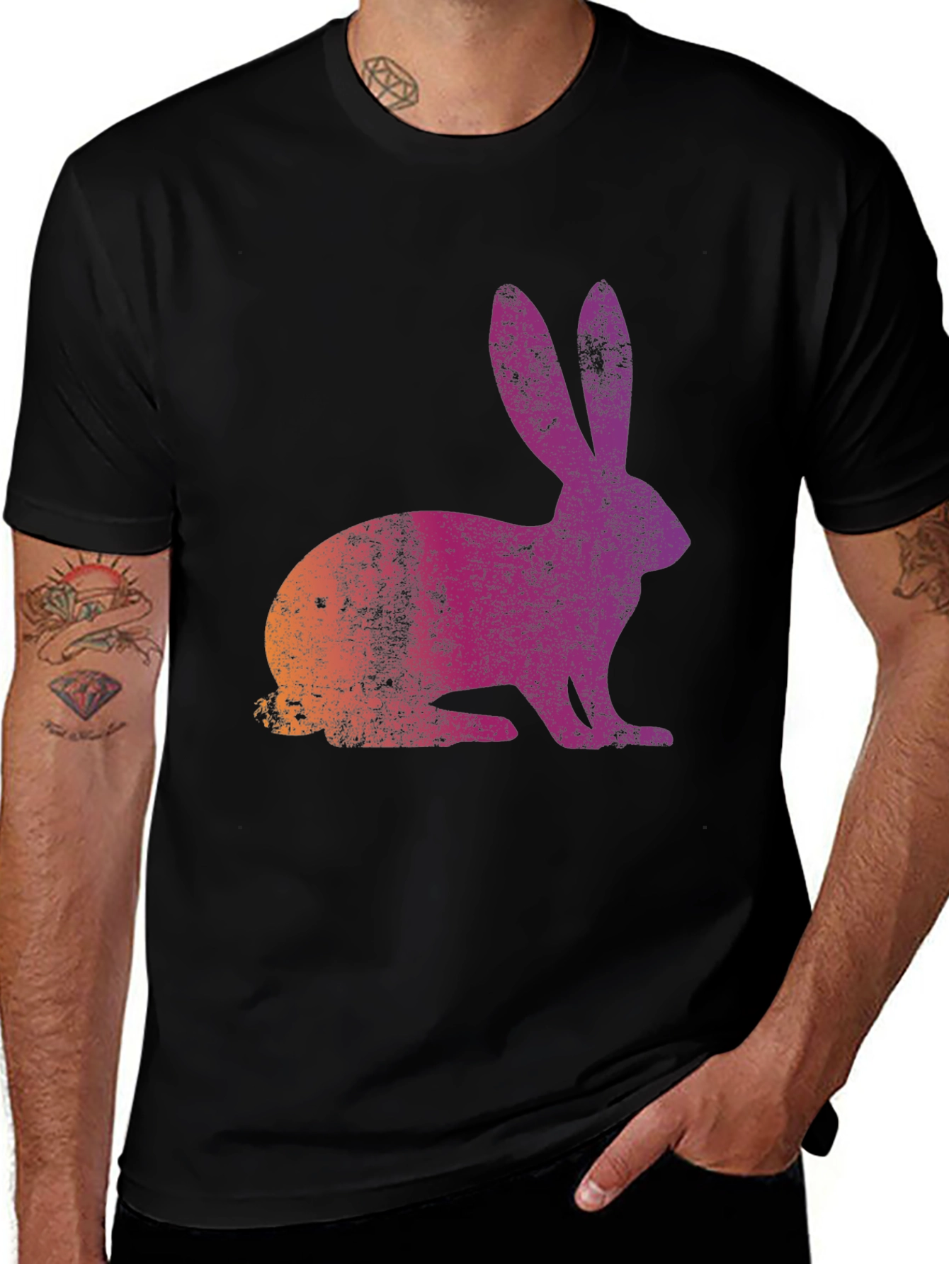Variant 15 of Retro Rabbit Graphic Tee