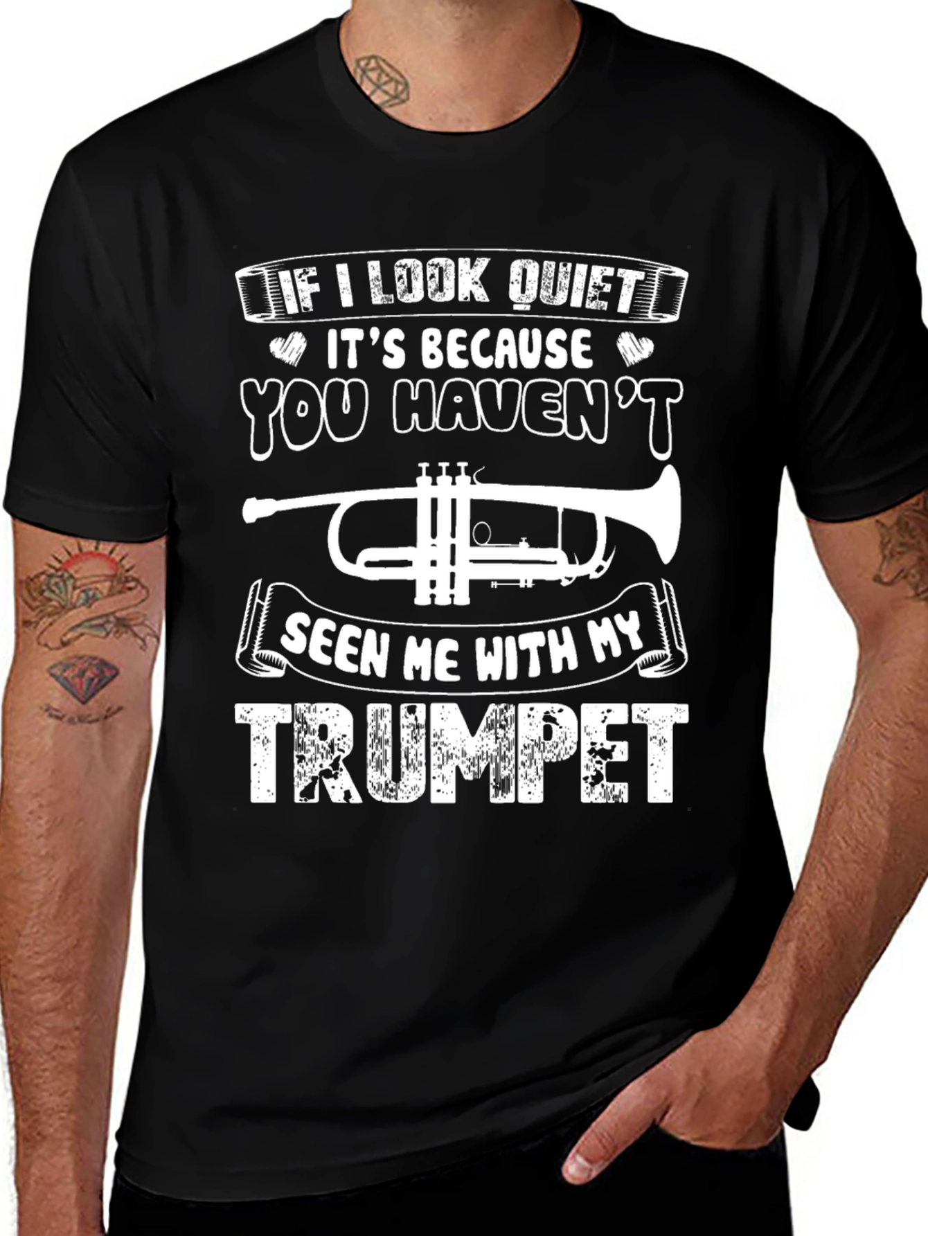 Variant 17 of Funny Trumpet Player Graphic T-Shirt