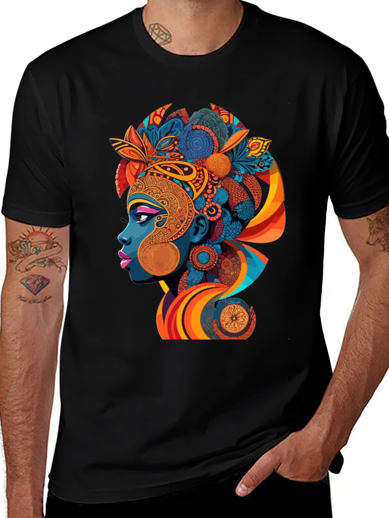 African Queen Graphic T-Shirt - Bold & Colorful