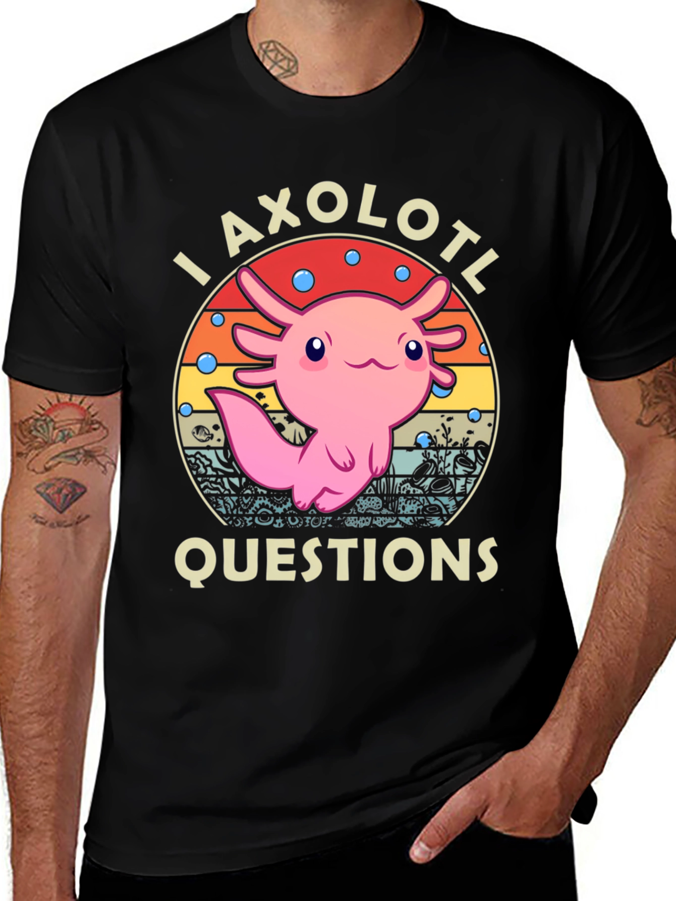 Variant 29 of I Axolotl Questions Graphic T-Shirt