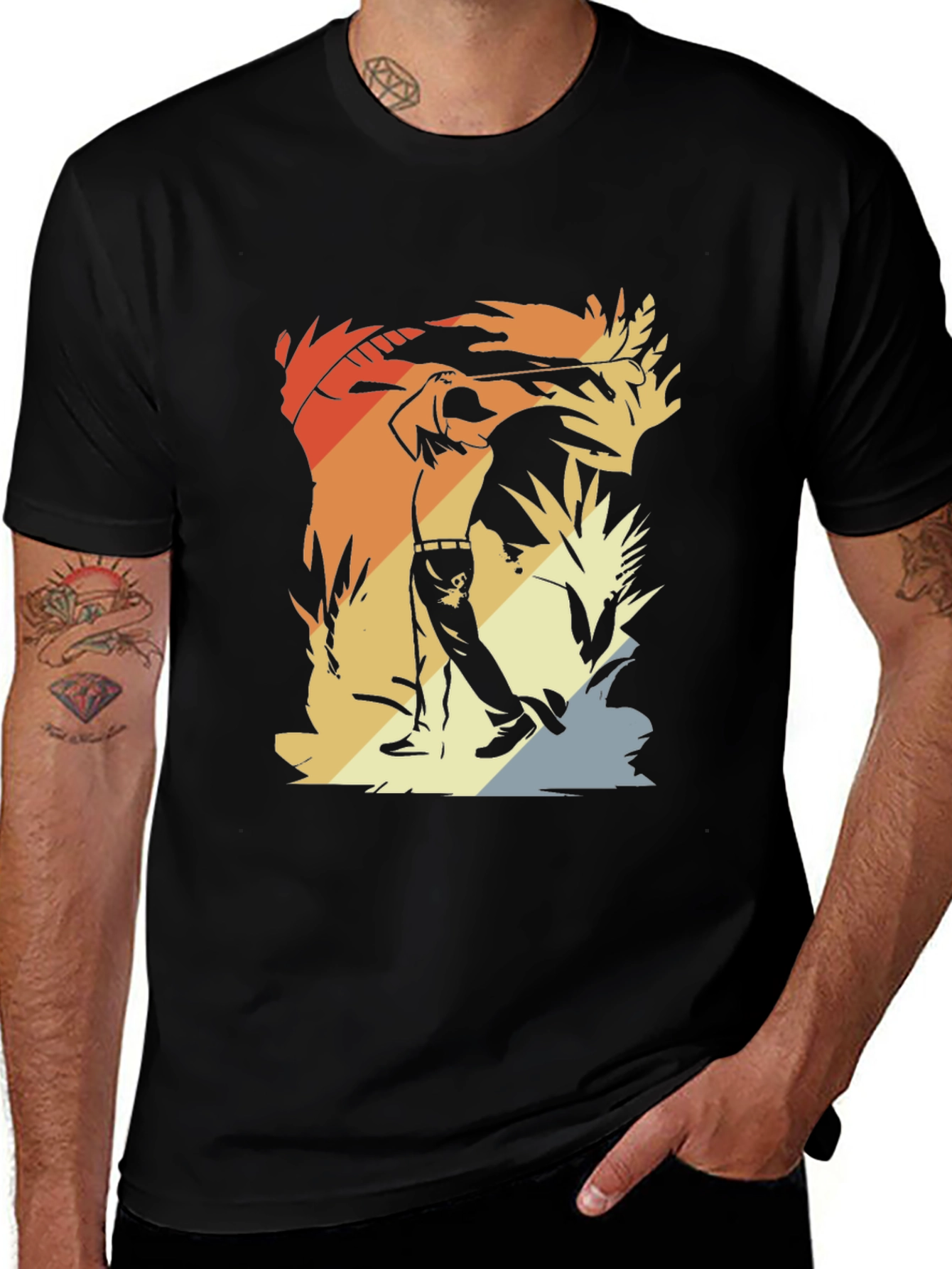Variant 28 of Retro Golfing T-Shirt - Stylish Golfer Tee