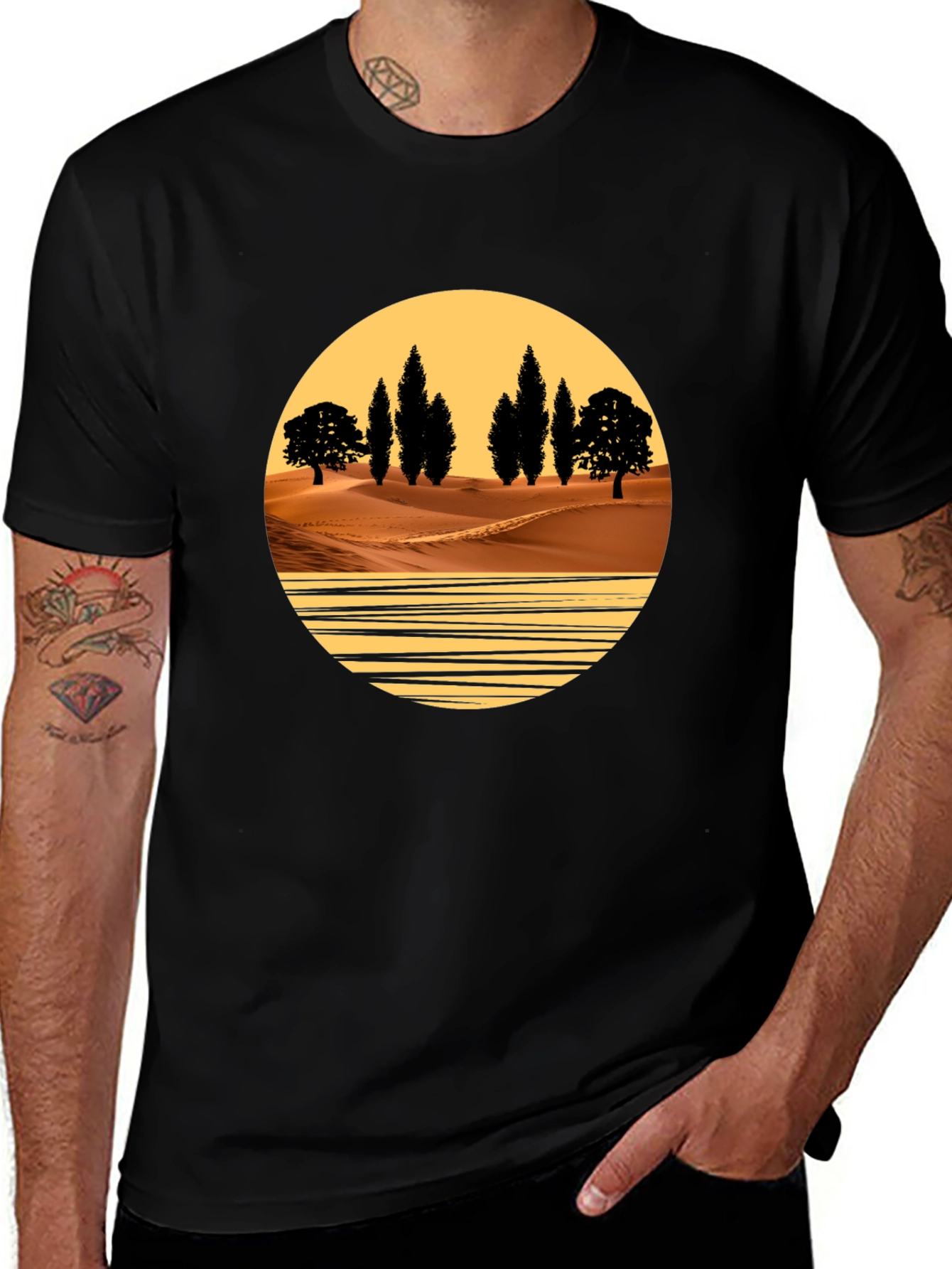 Variant 11 of Desert Landscape Graphic T-Shirt