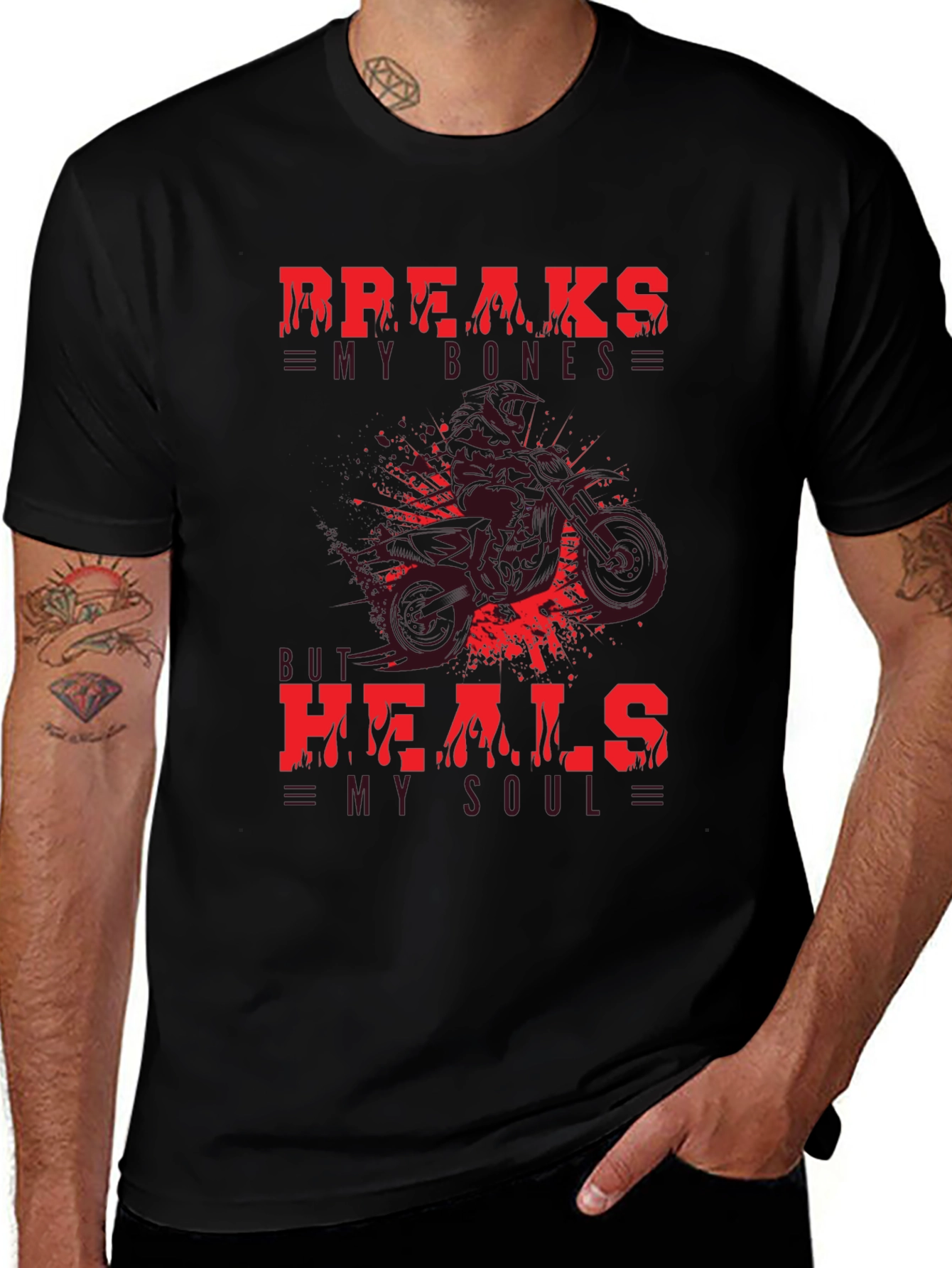 Variant 14 of Breaks My Bones Heals My Soul Graphic Tee