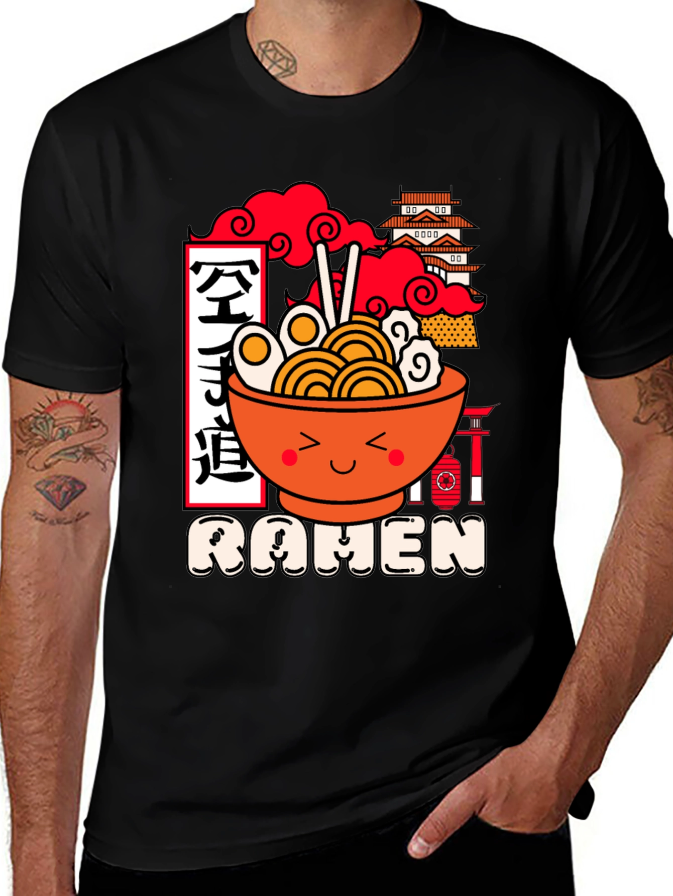 Variant 17 of Kawaii Ramen T-Shirt - Japanese Foodie Tee