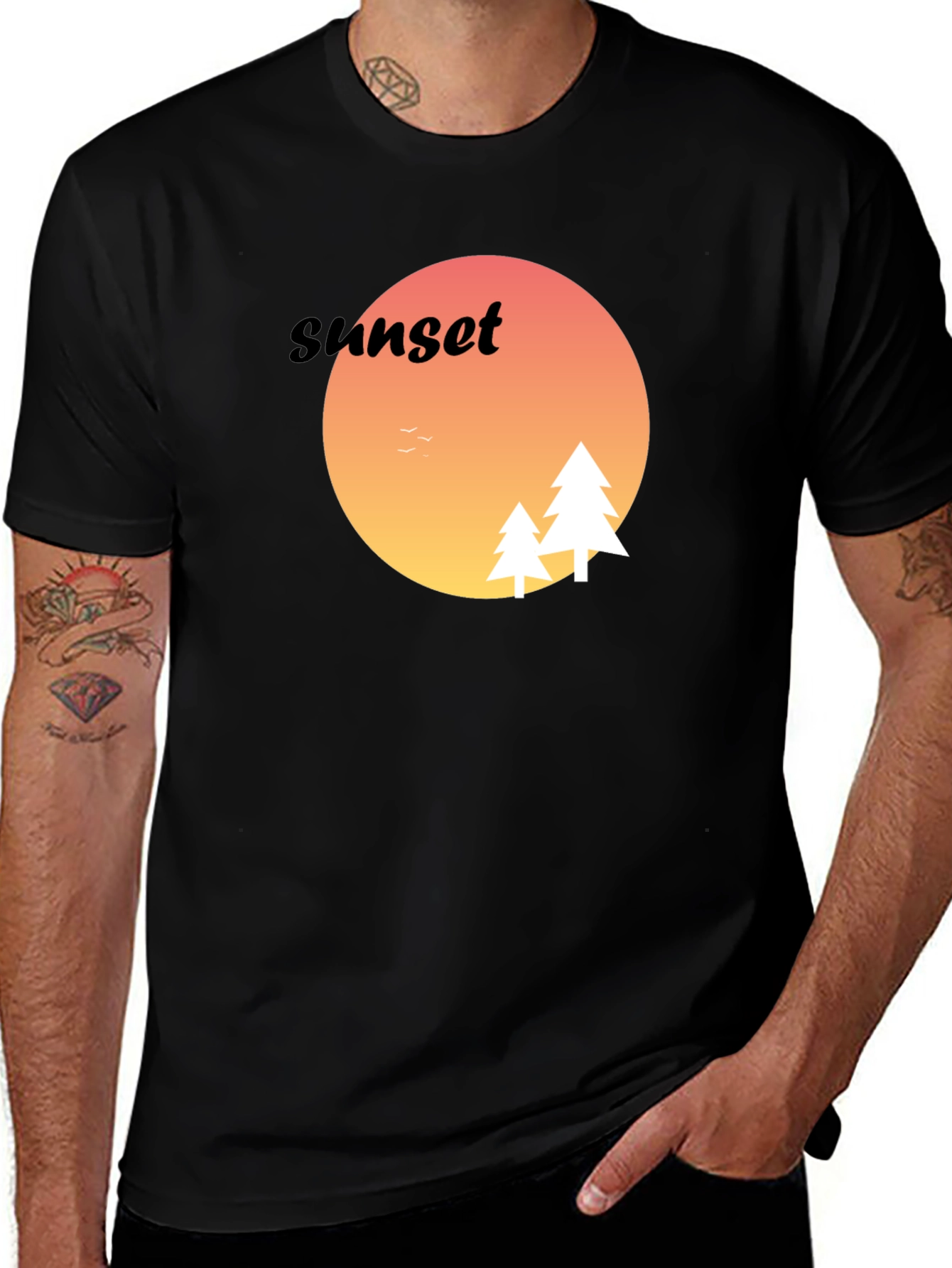 Variant 25 of Sunset Graphic T-Shirt - Stylish Design