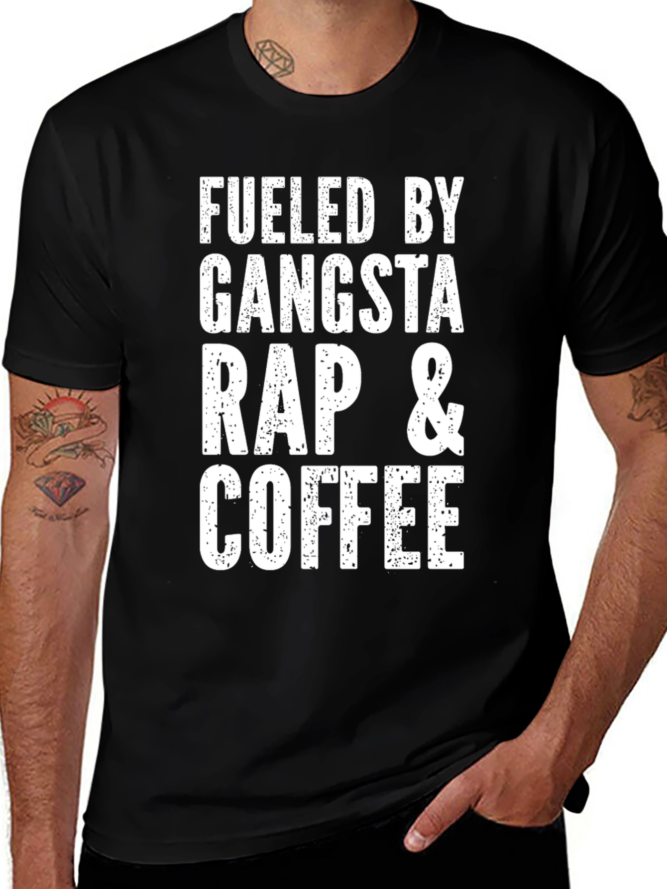 Variant 2 of Fueled by Gangsta Rap & Coffee T-Shirt
