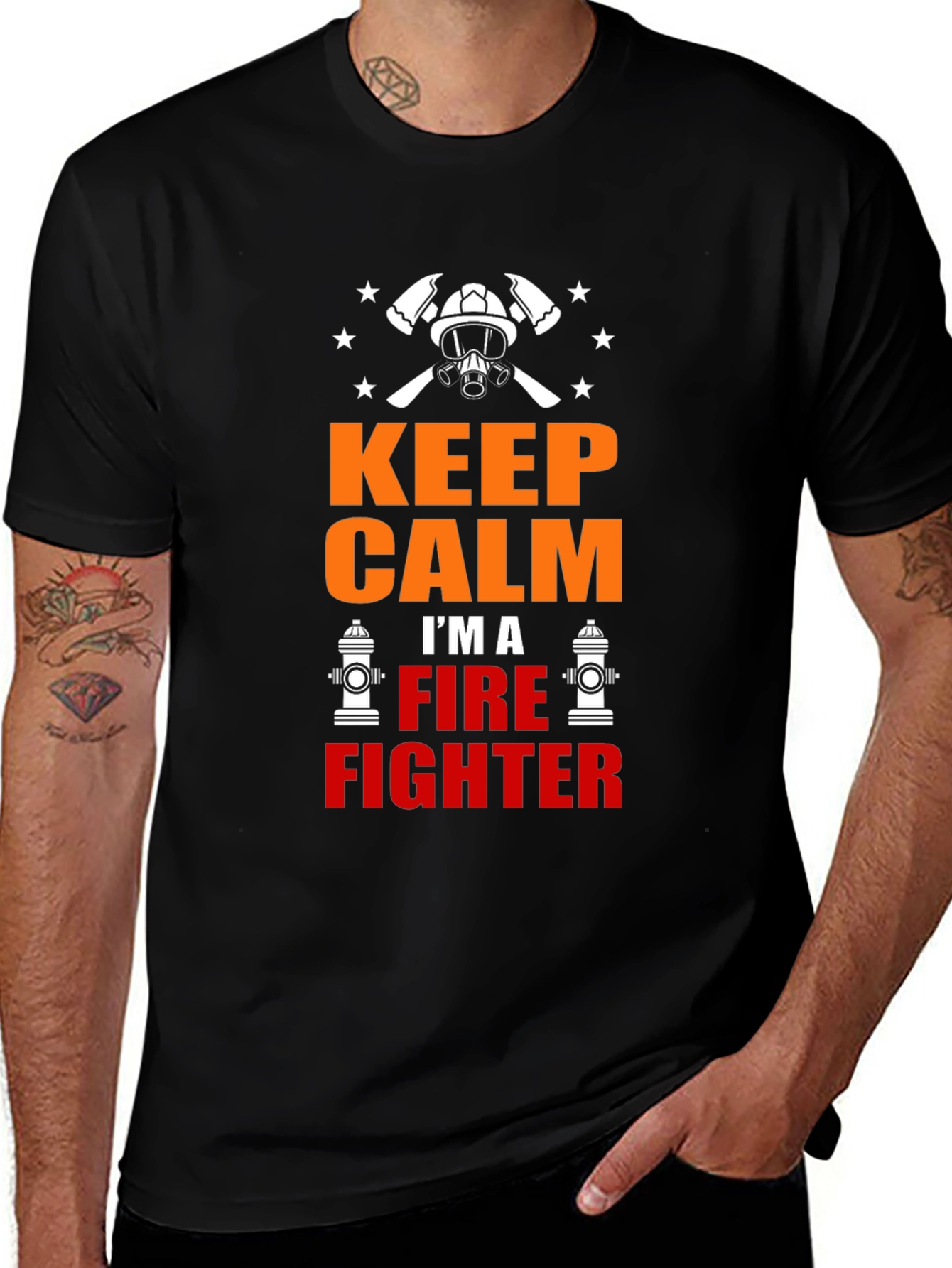 Variant 28 of Keep Calm I'm a Firefighter T-Shirt