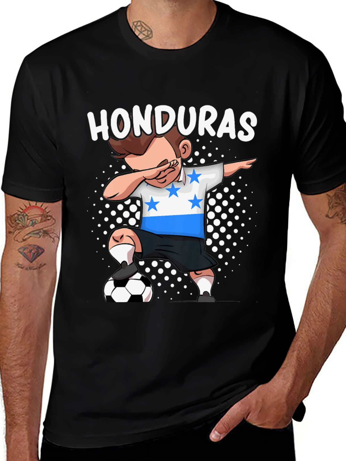 Variant 25 of Honduras Soccer Dab T-Shirt - Kids' Fan Apparel