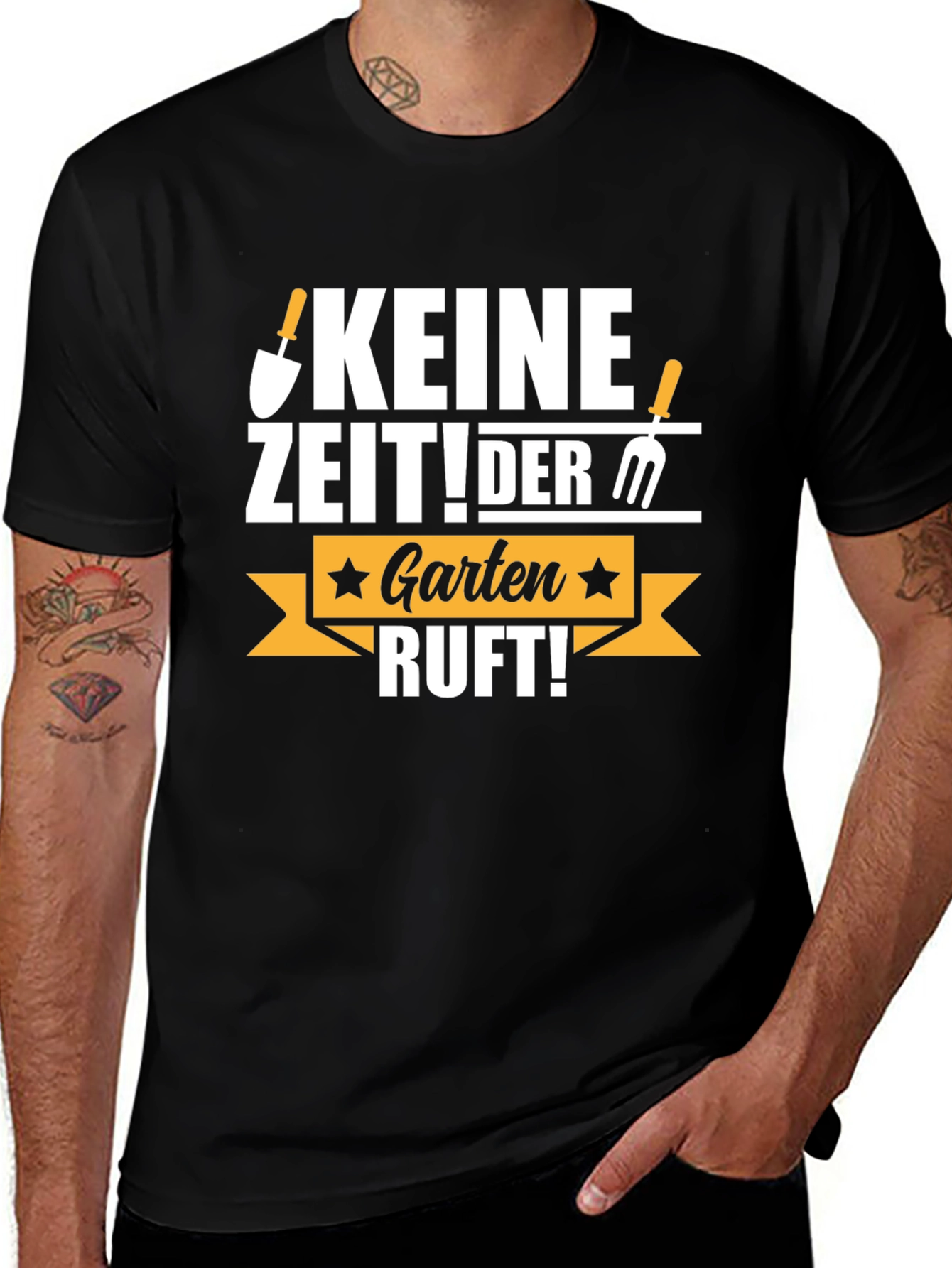 Variant 16 of Gardening T-Shirt - Keine Zeit! Der Garten Ruft! 