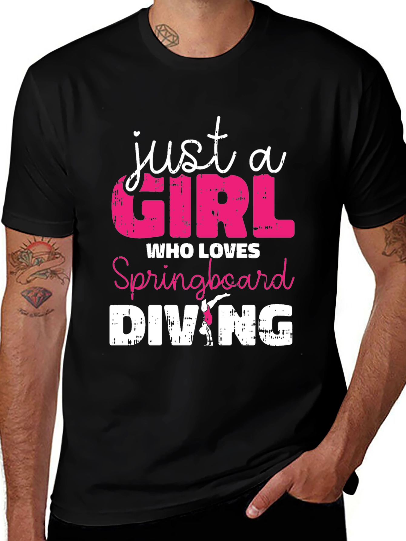 Just a Girl Who Loves Springboard Diving T-Shirt