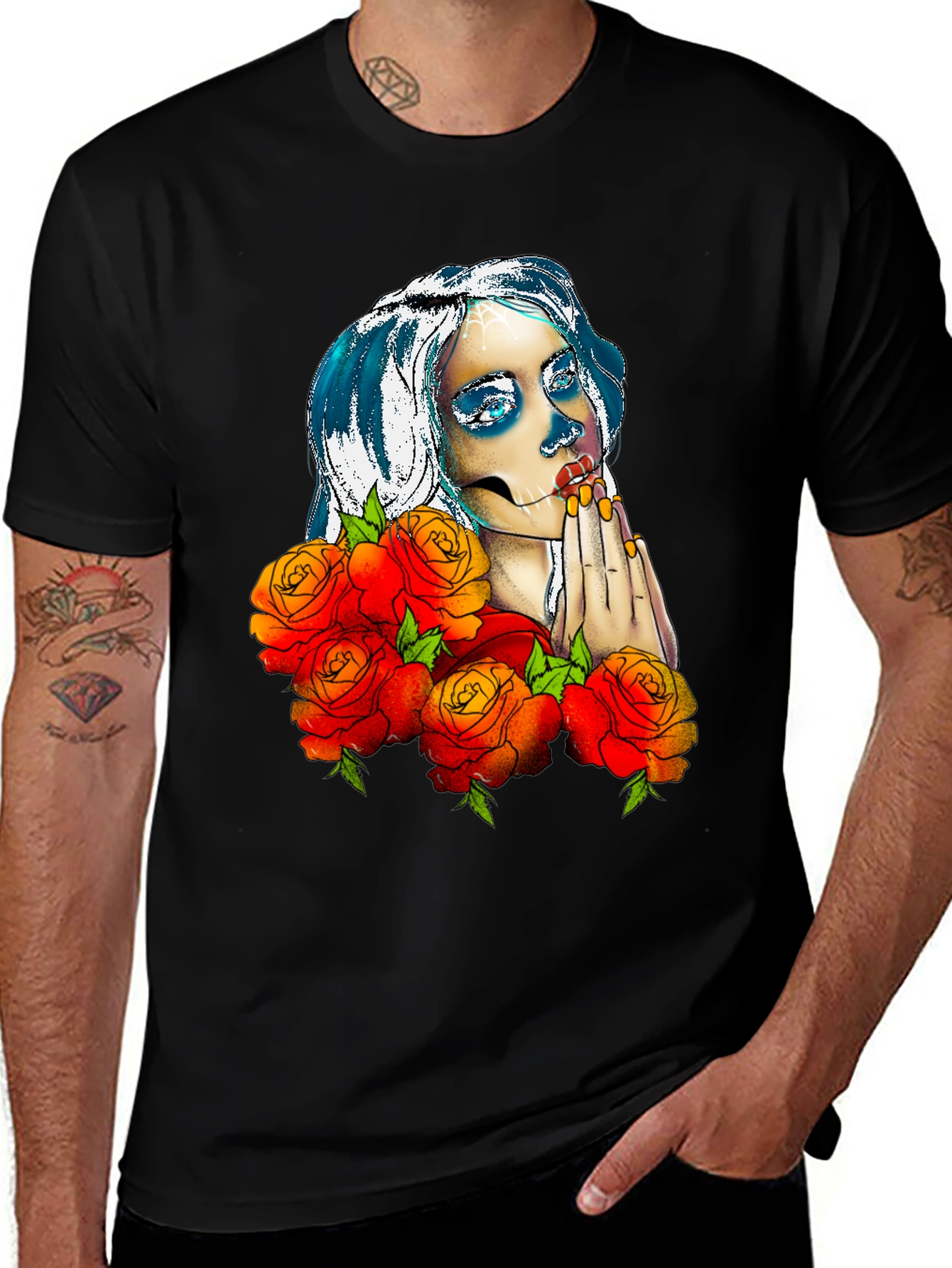 Variant 20 of Day of the Dead Sugar Skull T-Shirt