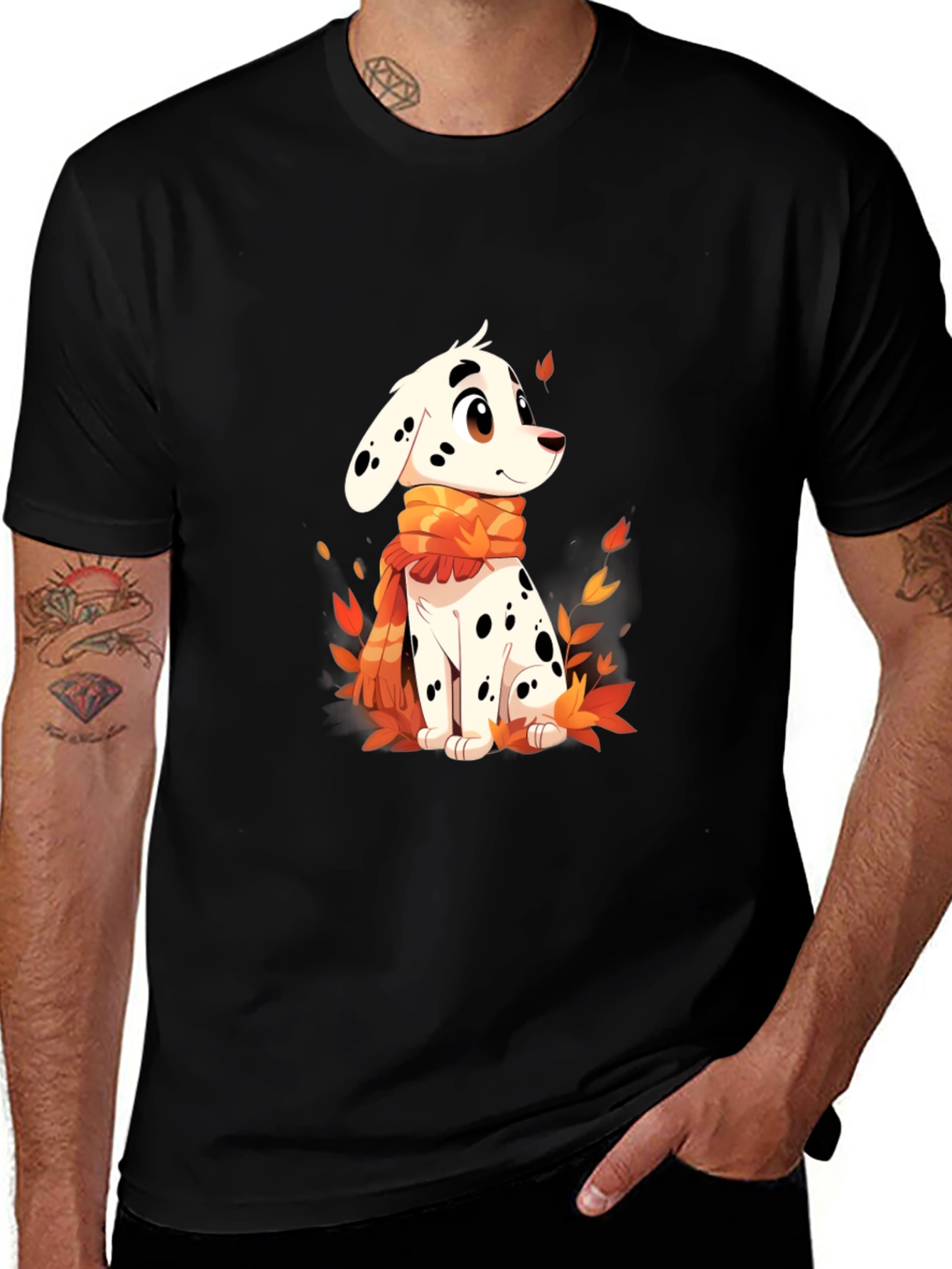 Variant 18 of Dalmatian Puppy T-Shirt - Cute Cartoon Dog
