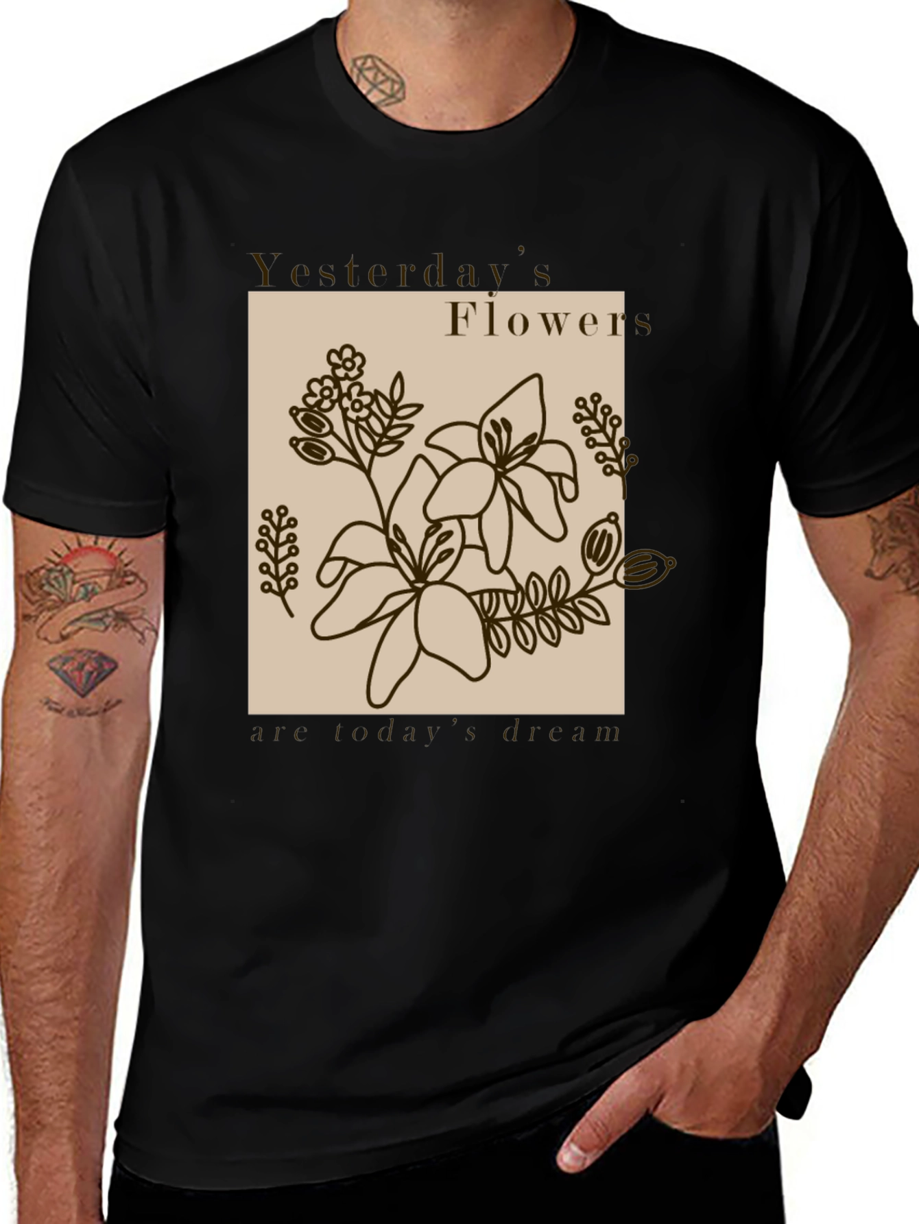 Variant 10 of Yesterday's Flowers T-Shirt