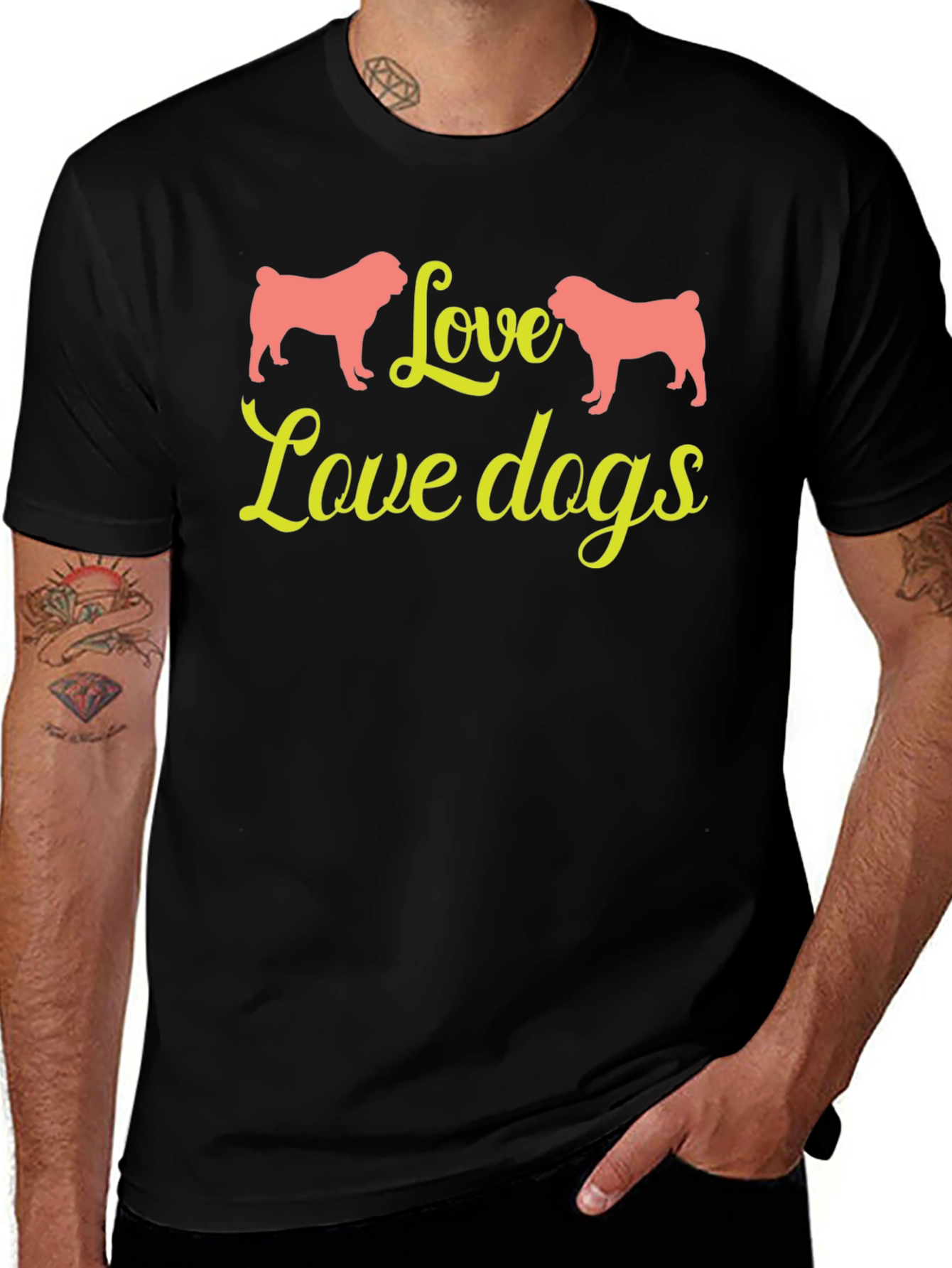 Variant 26 of Love Dogs Graphic T-Shirt - Unisex