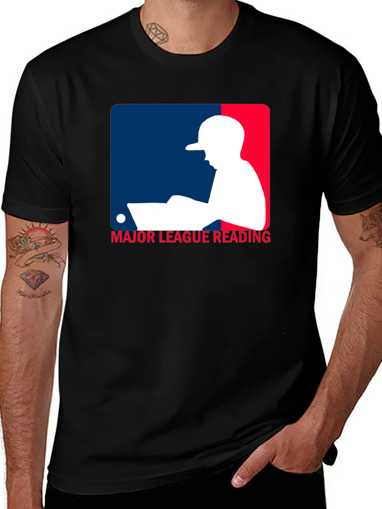 Major League Reading Black T-Shirt