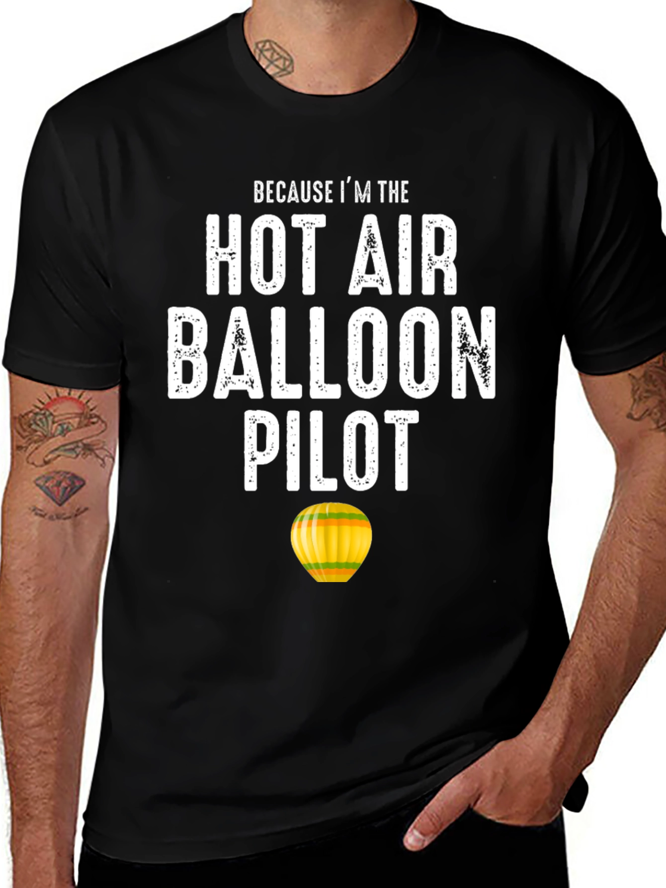 Variant 2 of Hot Air Balloon Pilot T-Shirt - Unique Design