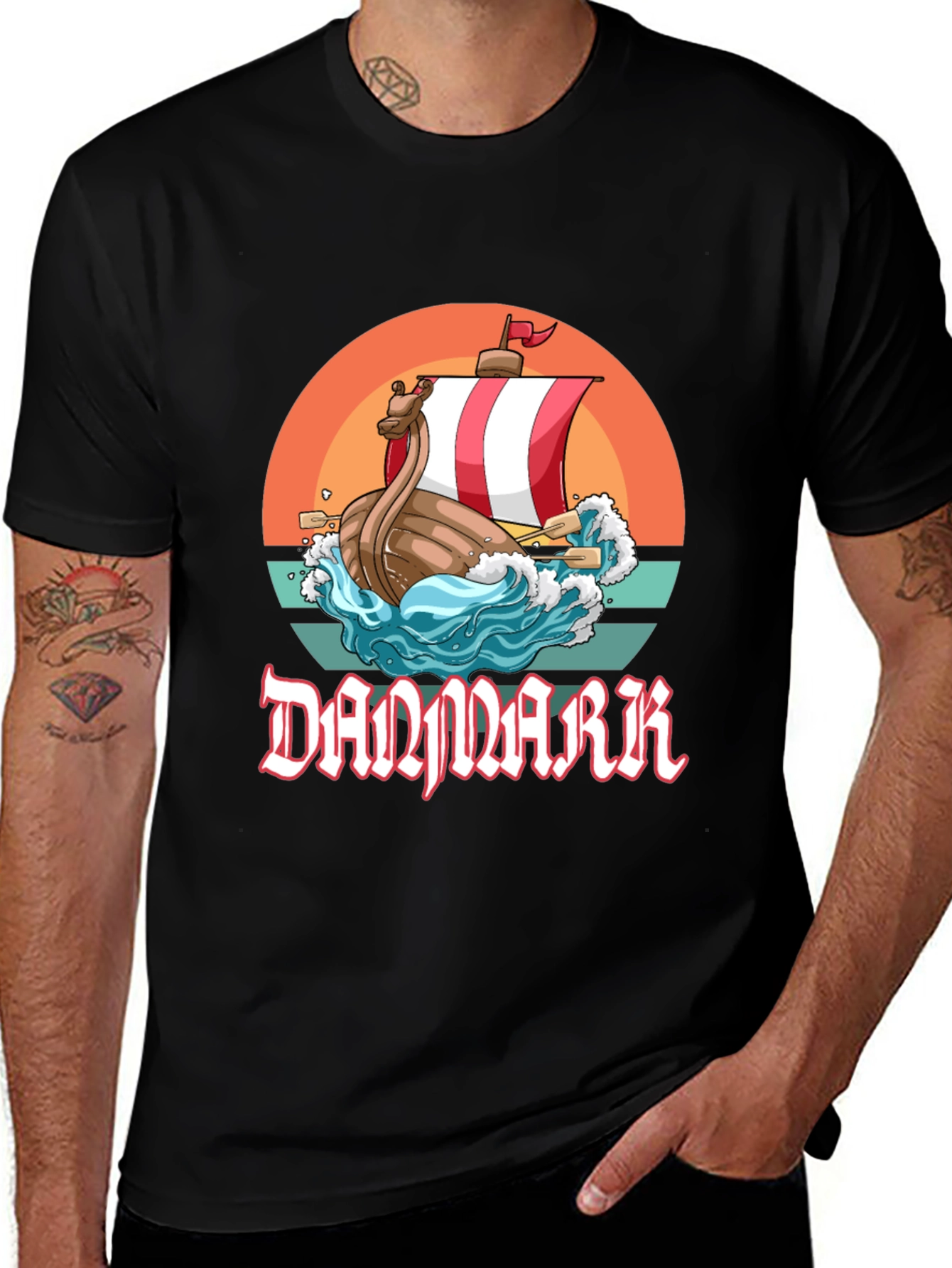 Denmark Viking Ship T-Shirt