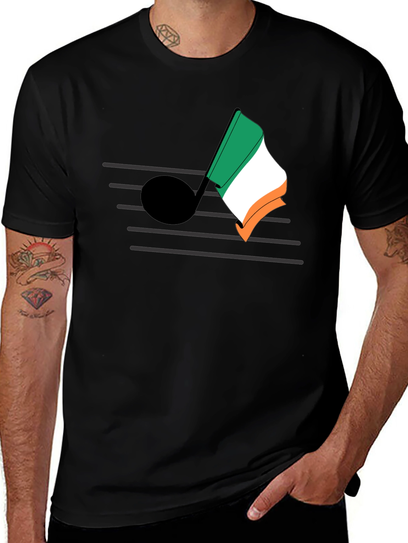 Irish Music Flag T-Shirt