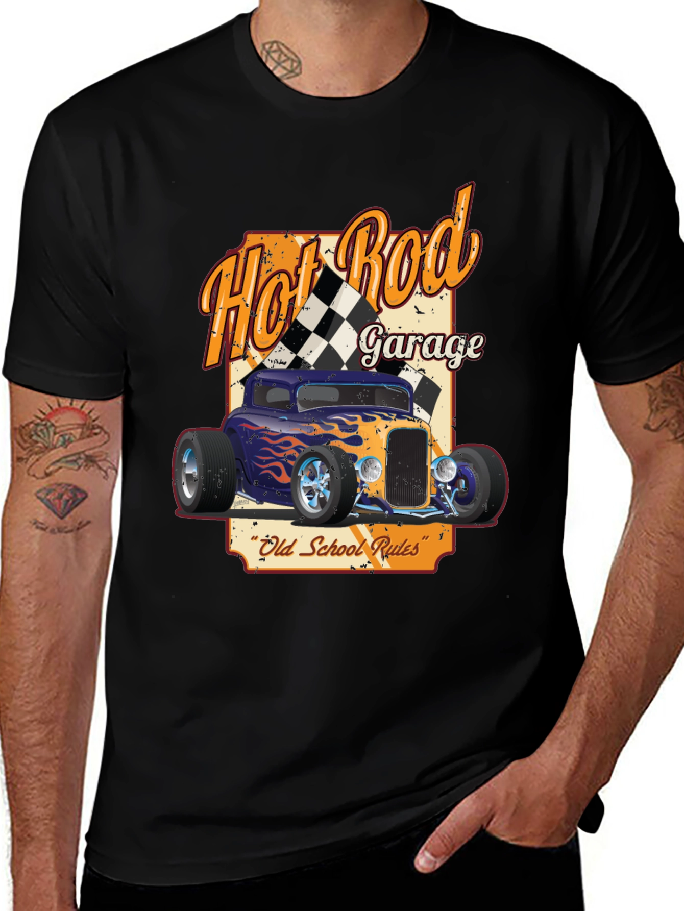 Variant 9 of Hot Rod Garage Graphic T-Shirt
