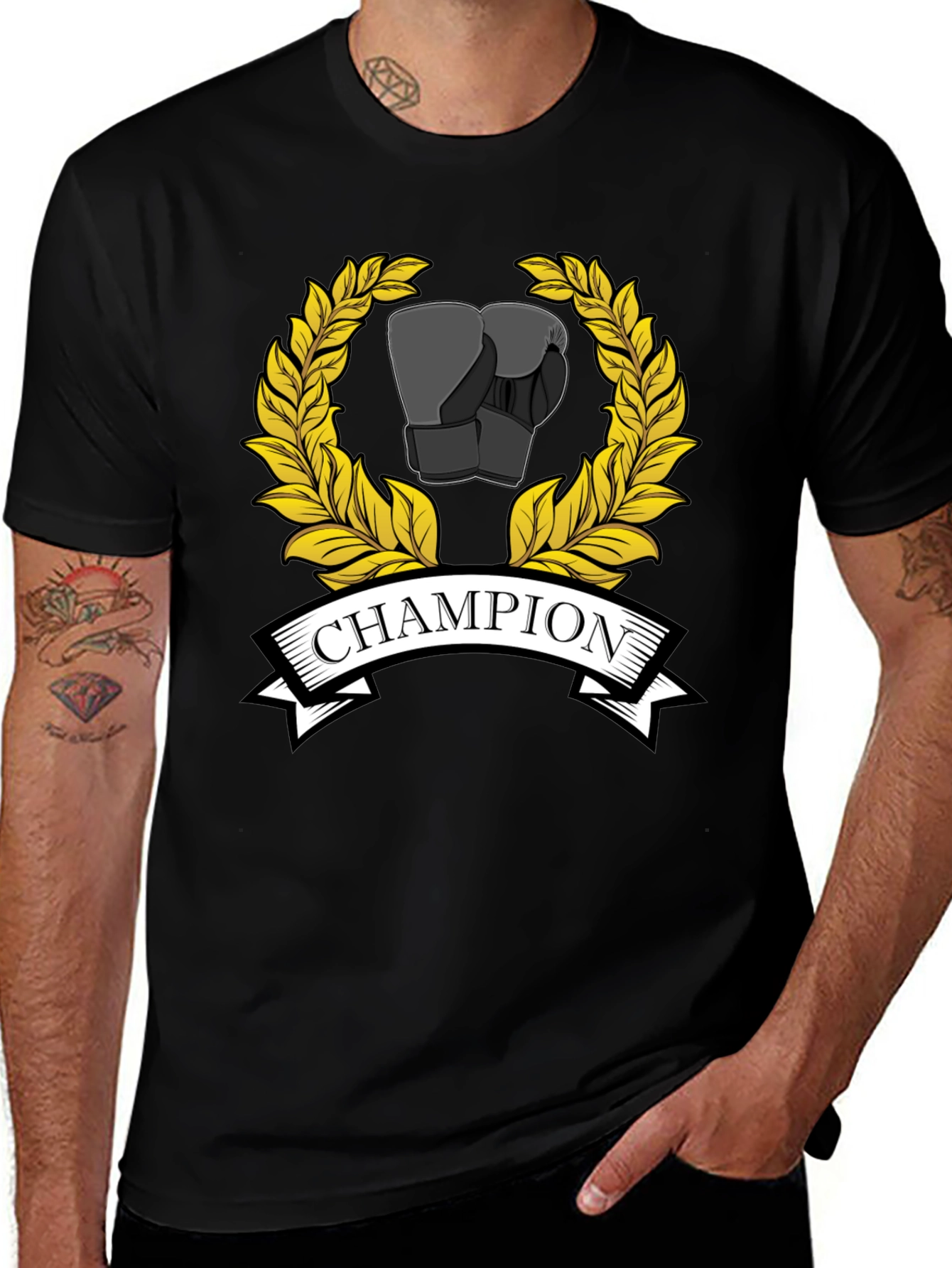 Variant 21 of Champion Boxing Gloves Graphic Tee