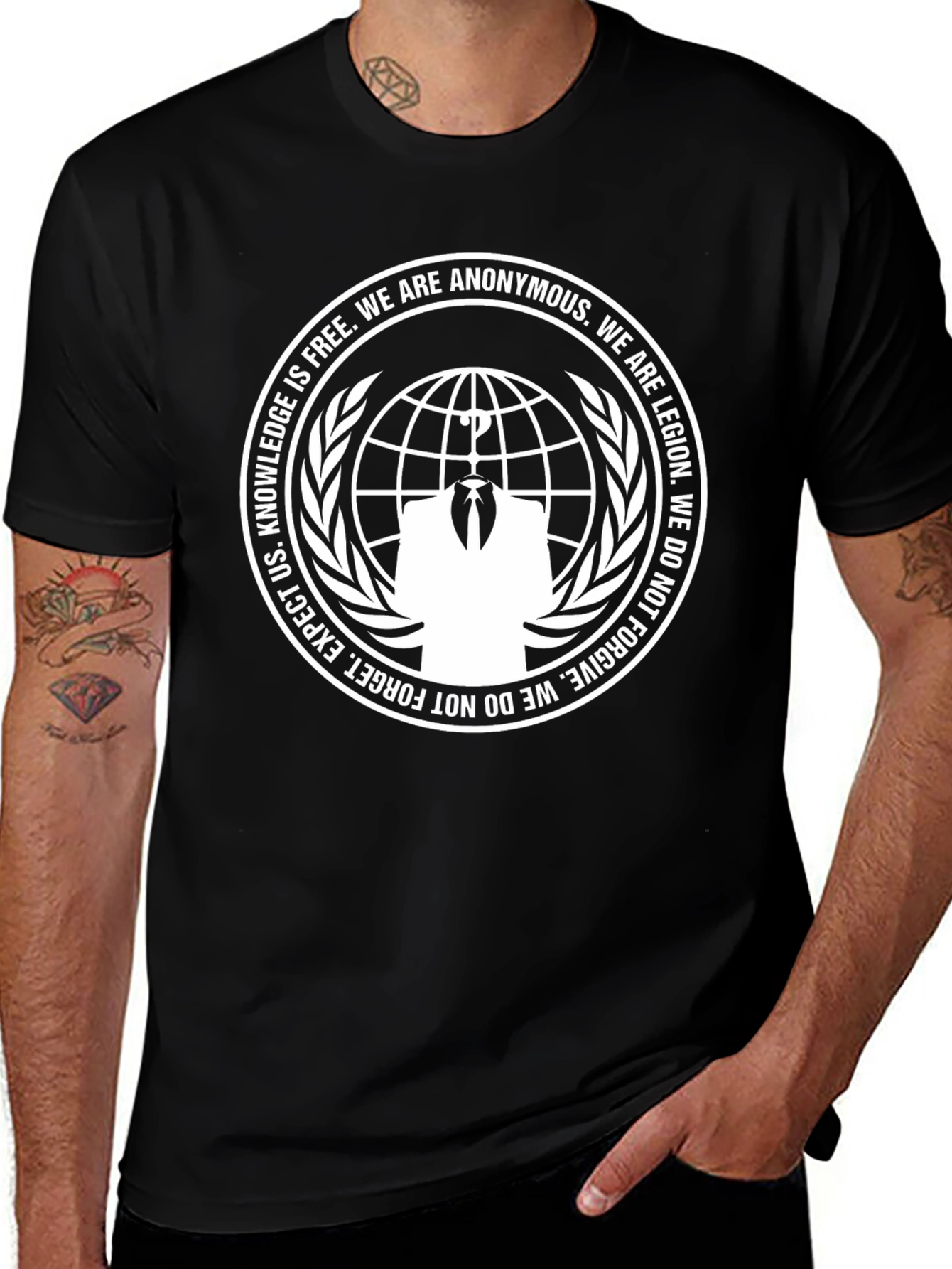 Anonymous Legion T-Shirt - Knowledge is Free Tee