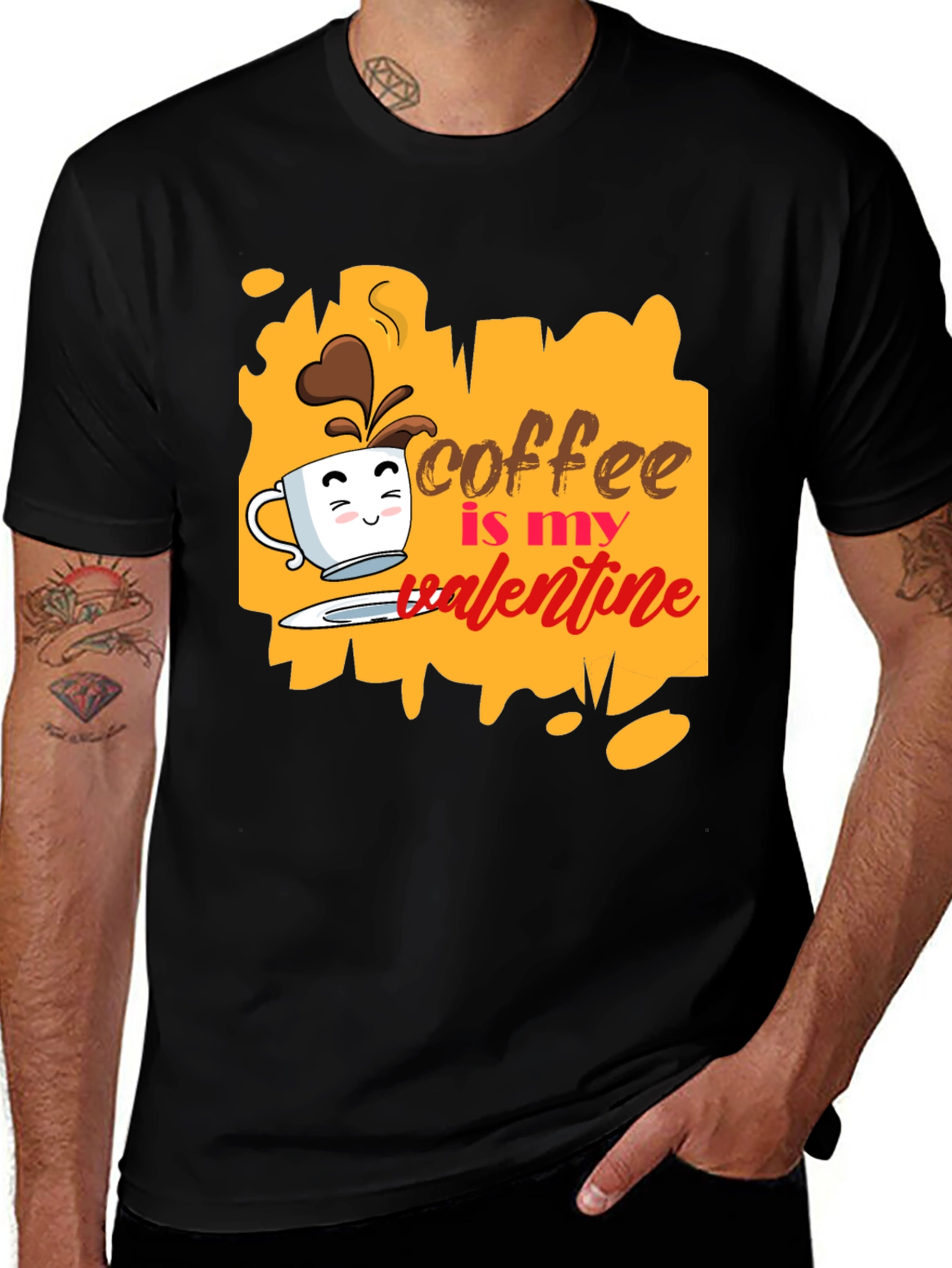 Variant 15 of Coffee is My Valentine Graphic Tee