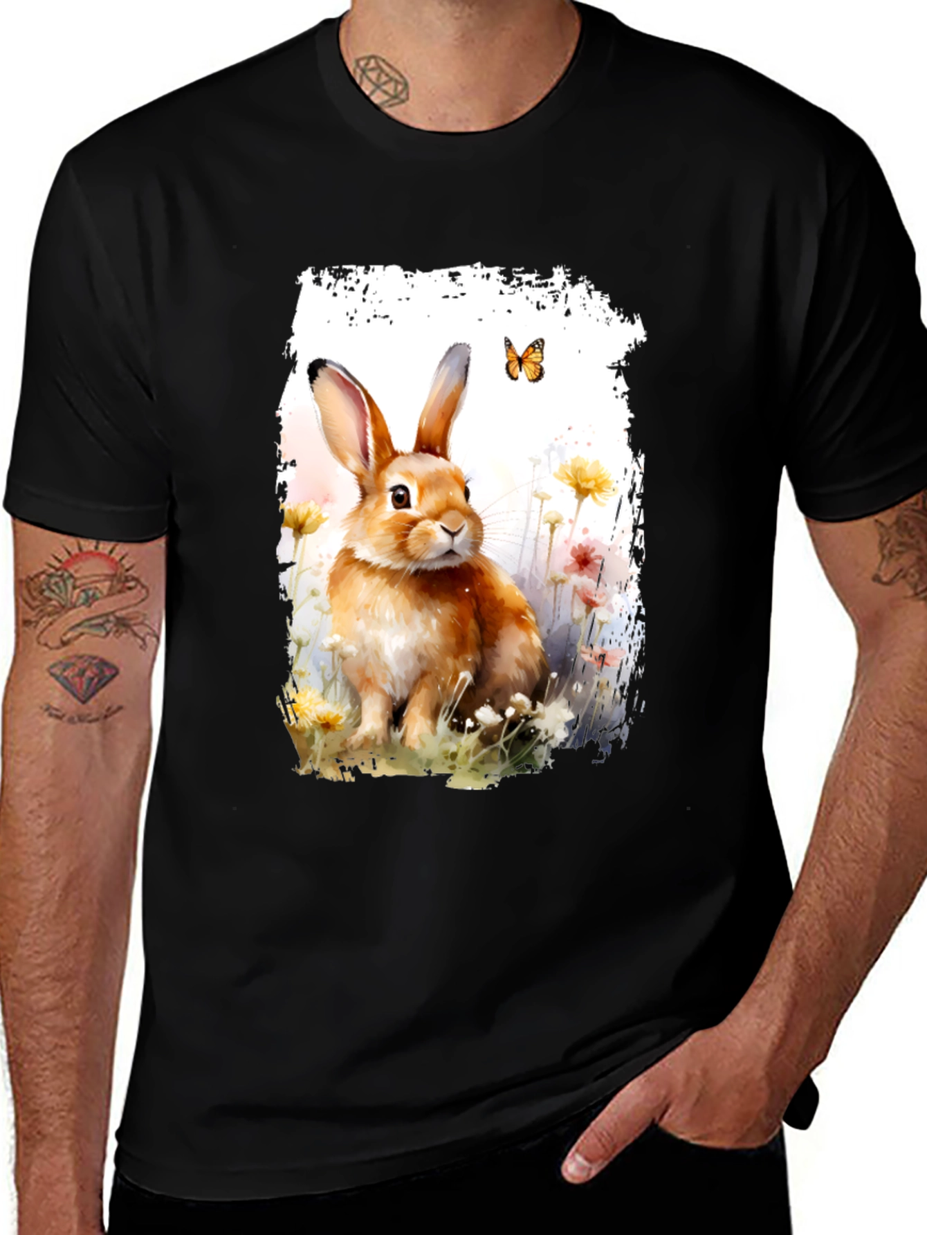 Variant 13 of Bunny Meadow Graphic Tee