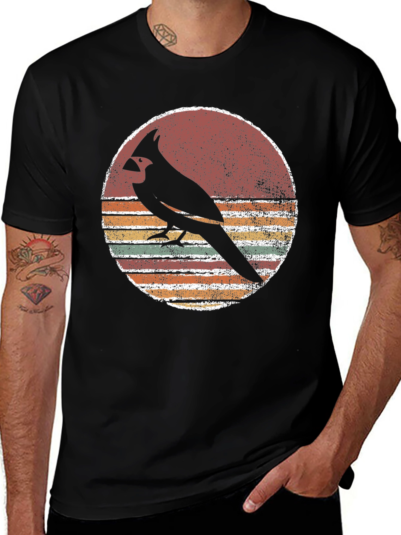 Variant 10 of Retro Cardinal Bird Graphic T-Shirt