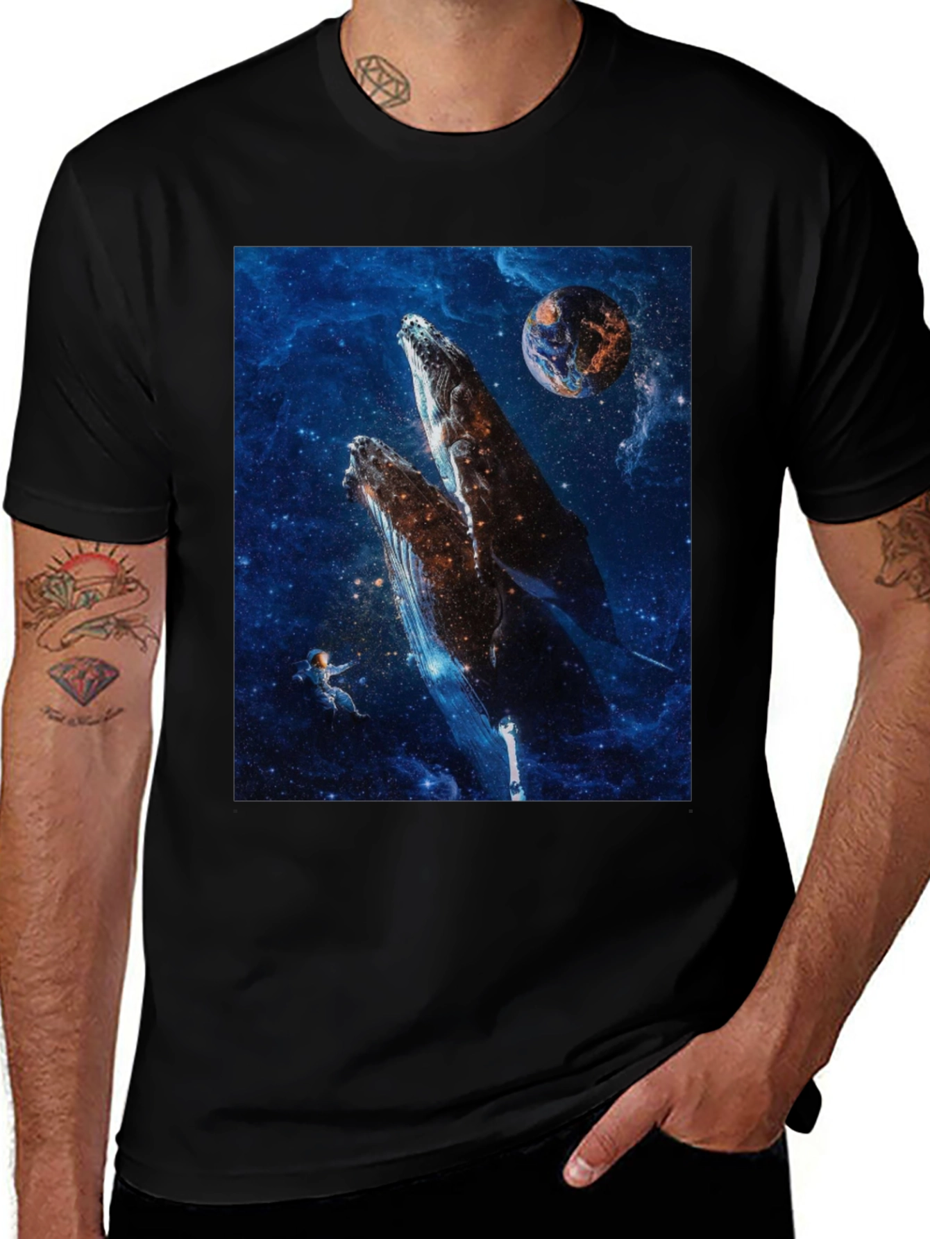 Variant 16 of Cosmic Whale T-Shirt