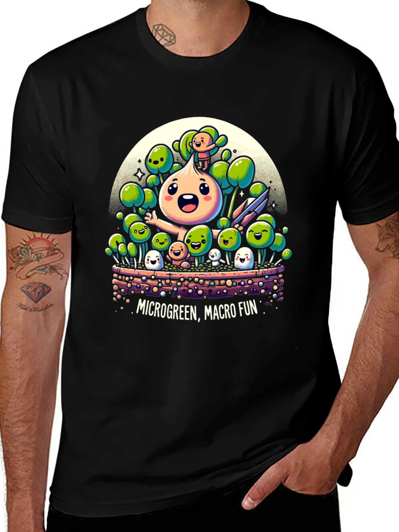 Variant 23 of Microgreen Macro Fun Graphic Tee
