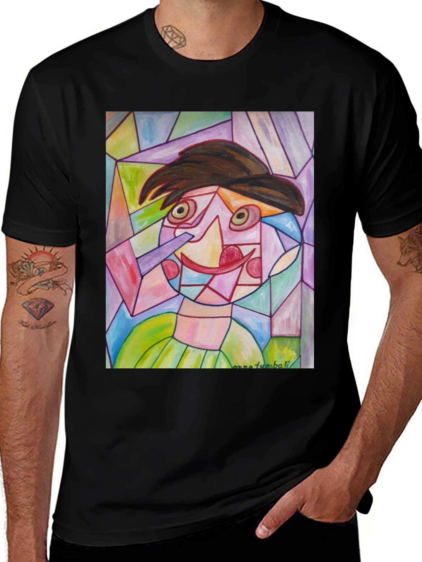 Variant 7 of Abstract Art T-Shirt - Unique Design