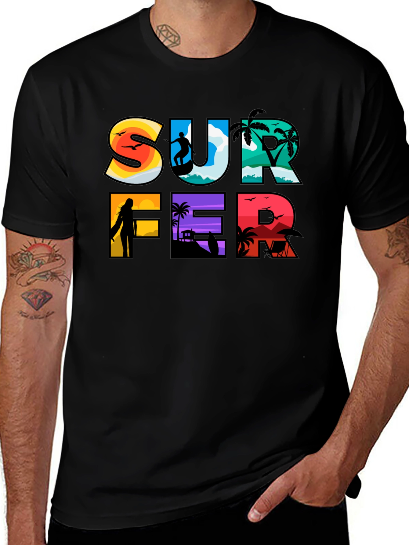 Surfer Graphic Tee | Beach Lifestyle T-Shirt