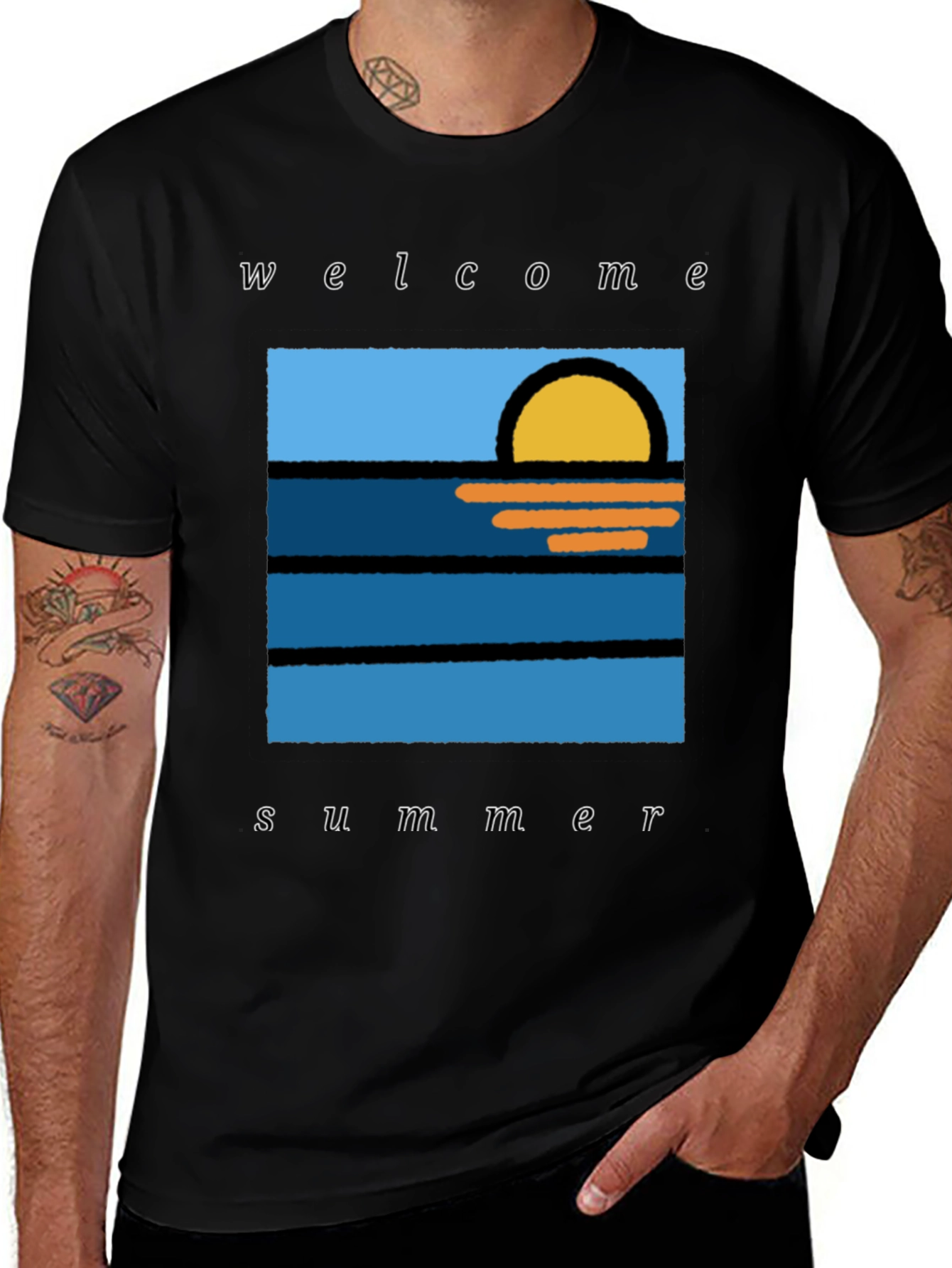 Variant 9 of Welcome Summer Graphic Tee - Relaxed Fit