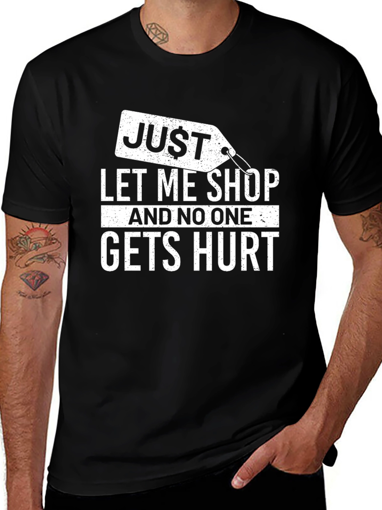 Variant 9 of Just Let Me Shop Graphic Tee