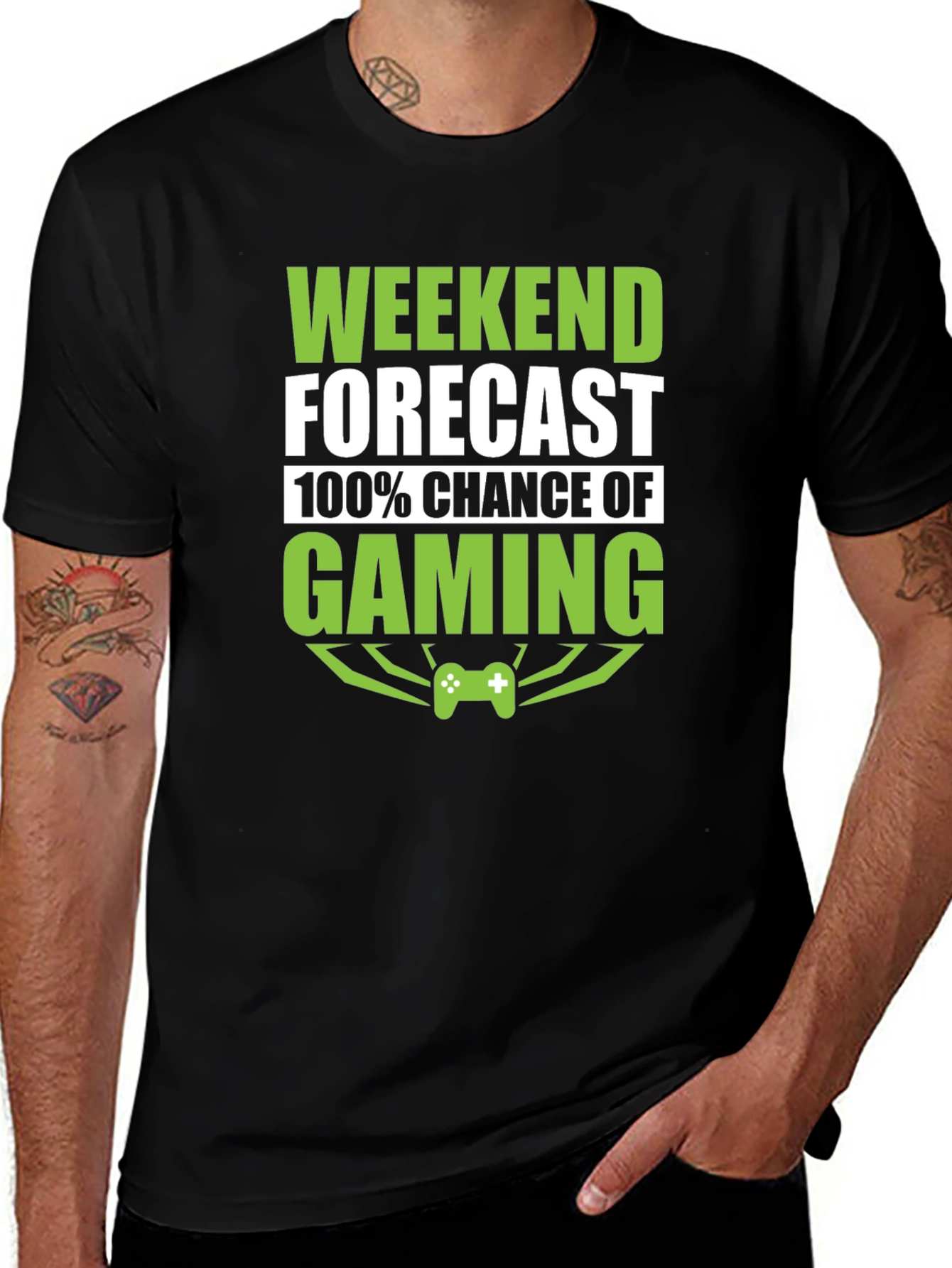 Variant 19 of Weekend Gaming Forecast T-Shirt