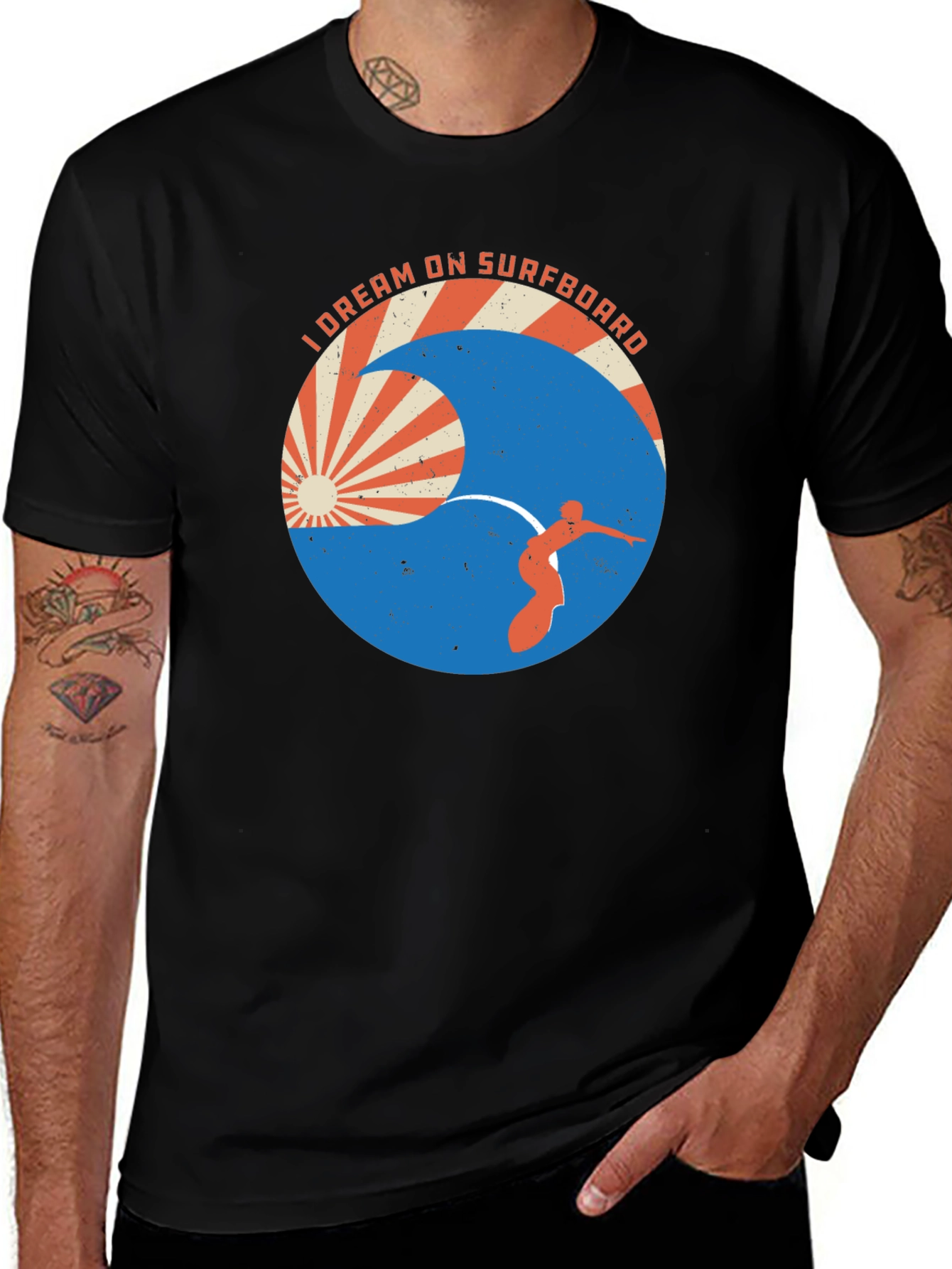 Variant 20 of I Dream On Surfboard Men's T-Shirt